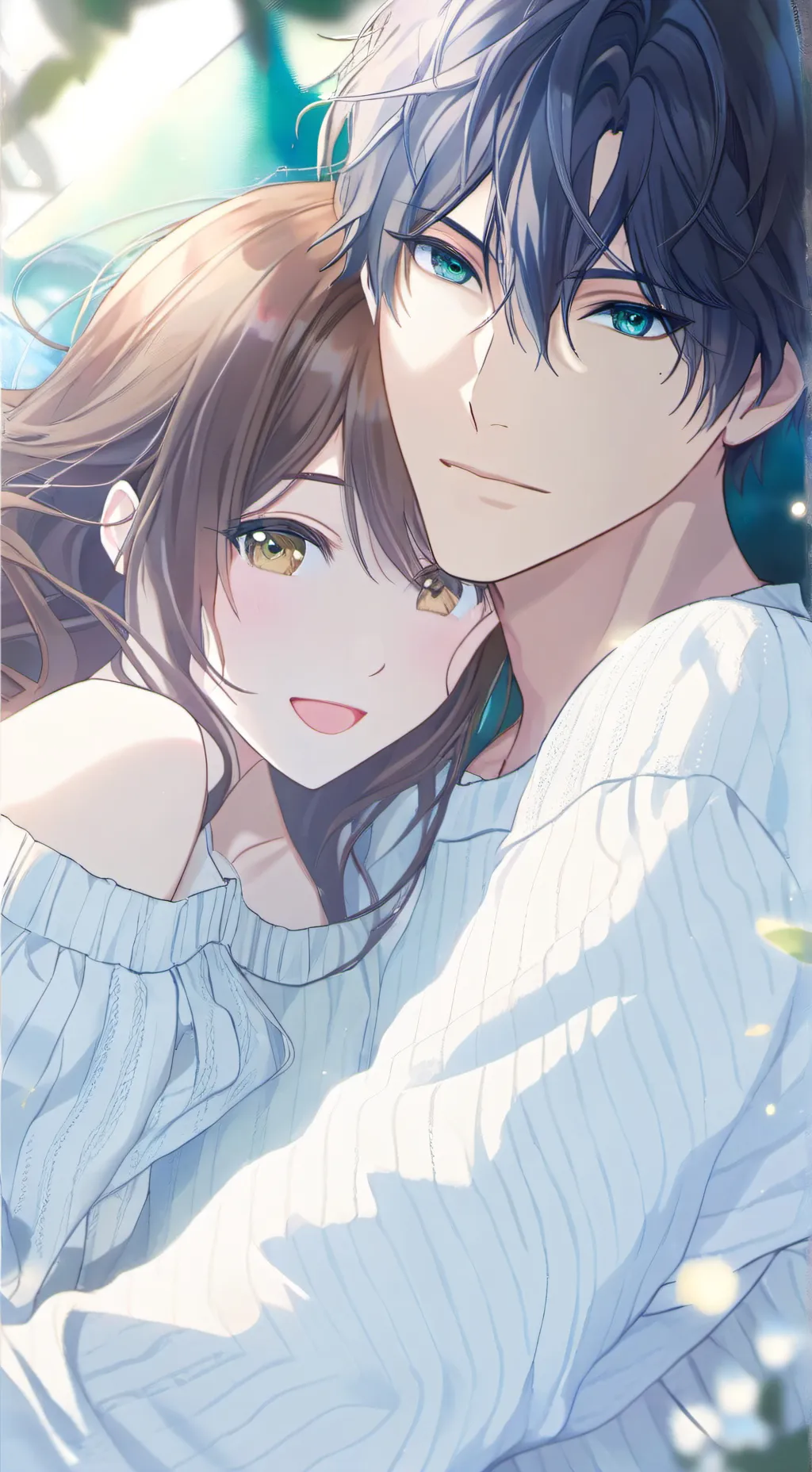 ai character: Katie X Michael  background