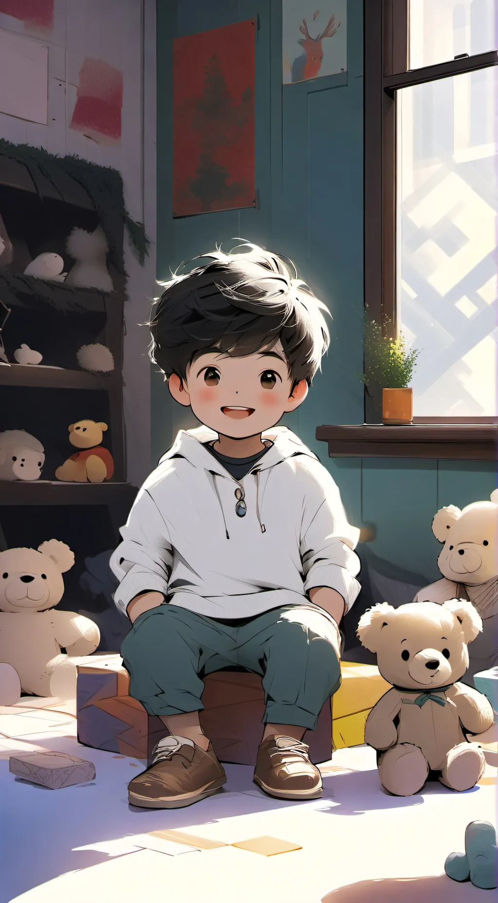 ai character: baby siter background