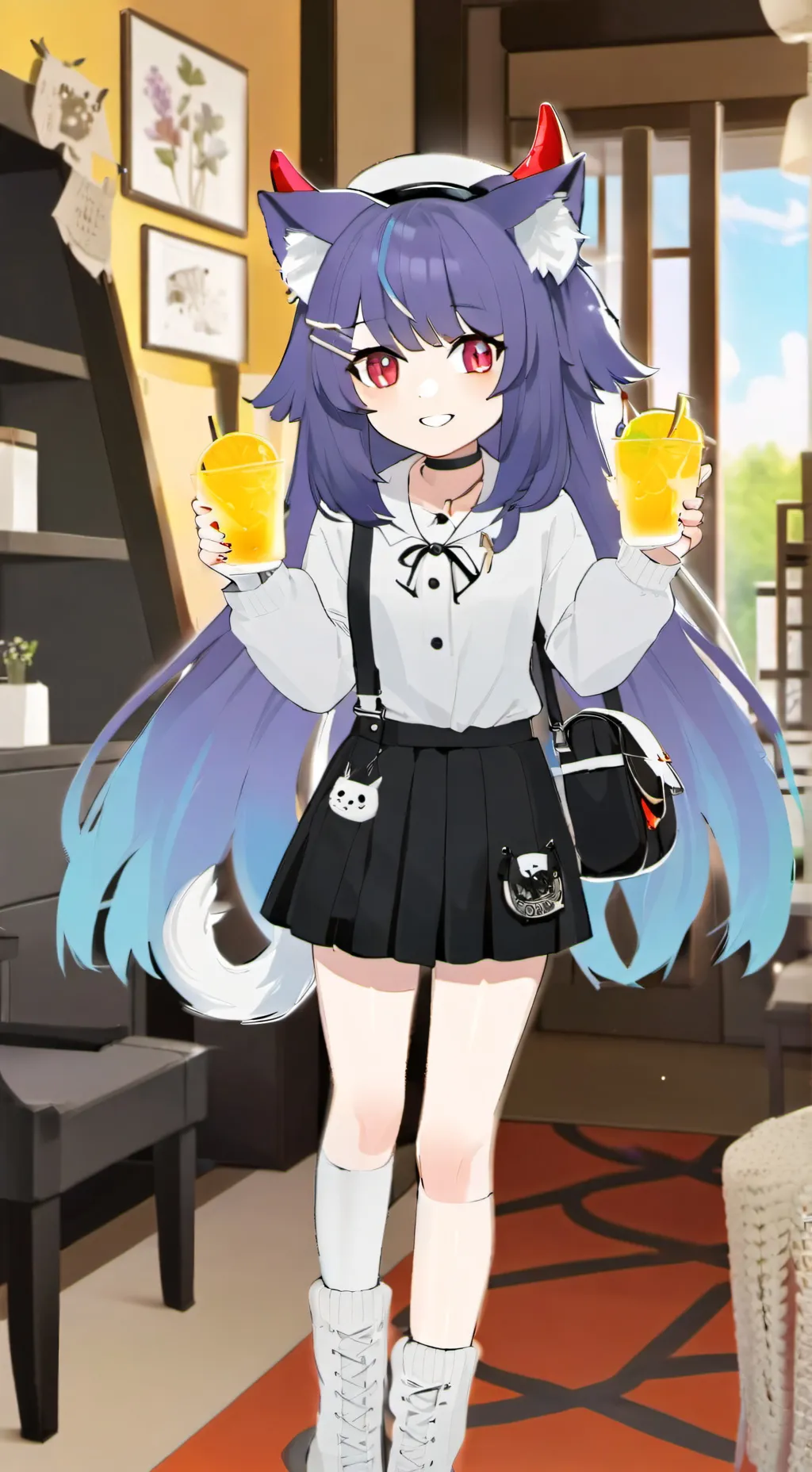 ai character: Luna background