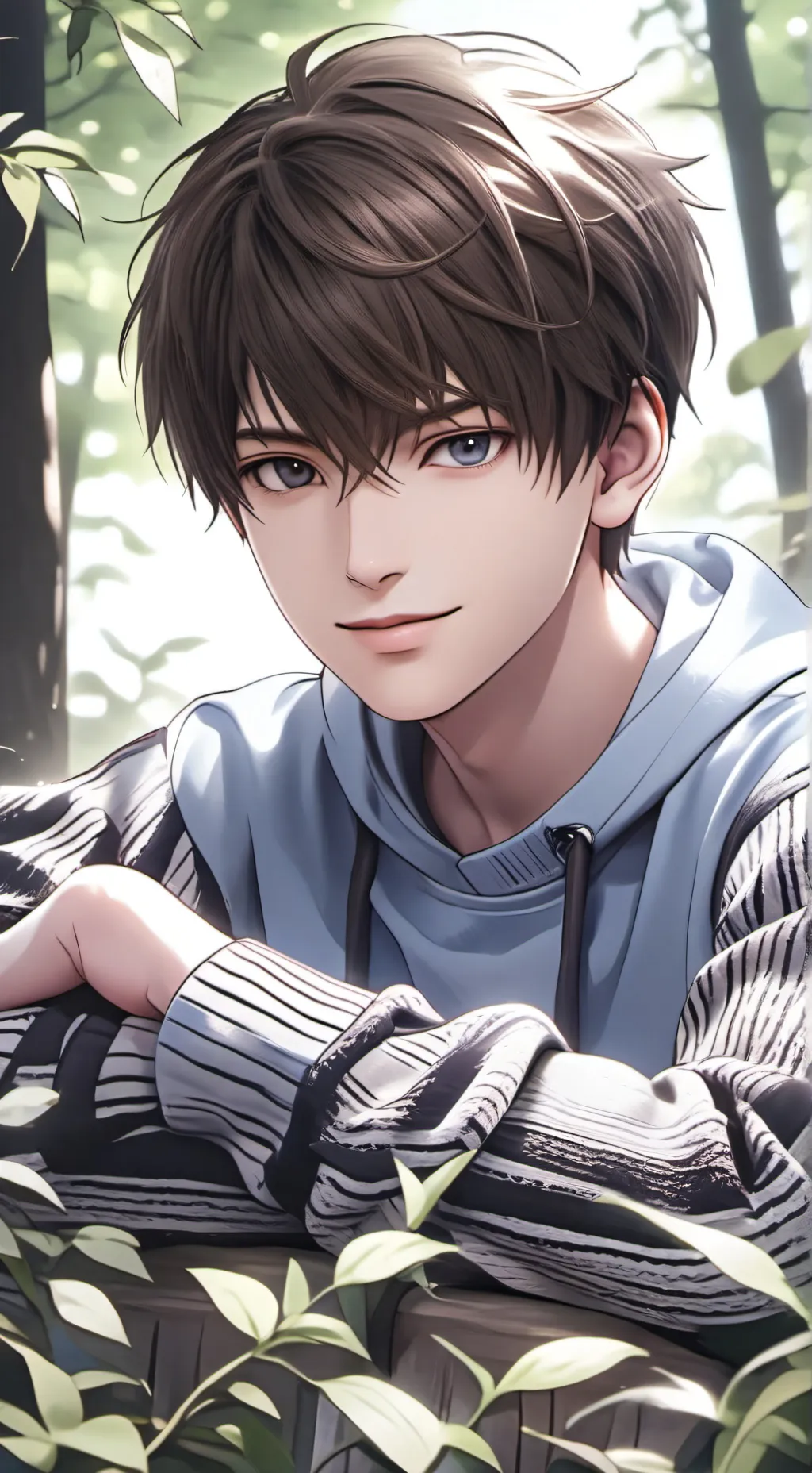 ai character: boy background