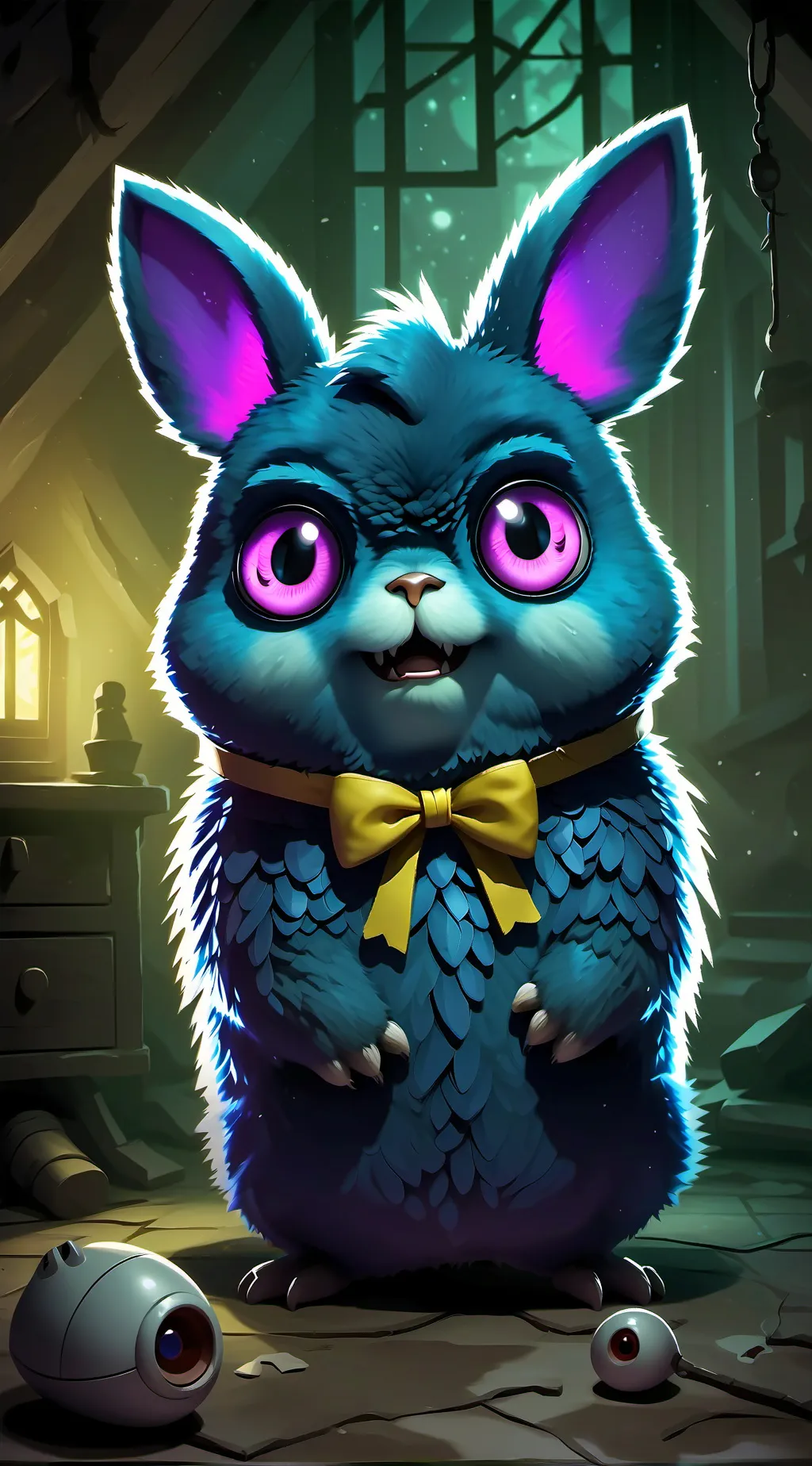 ai character: Tattletail:) background