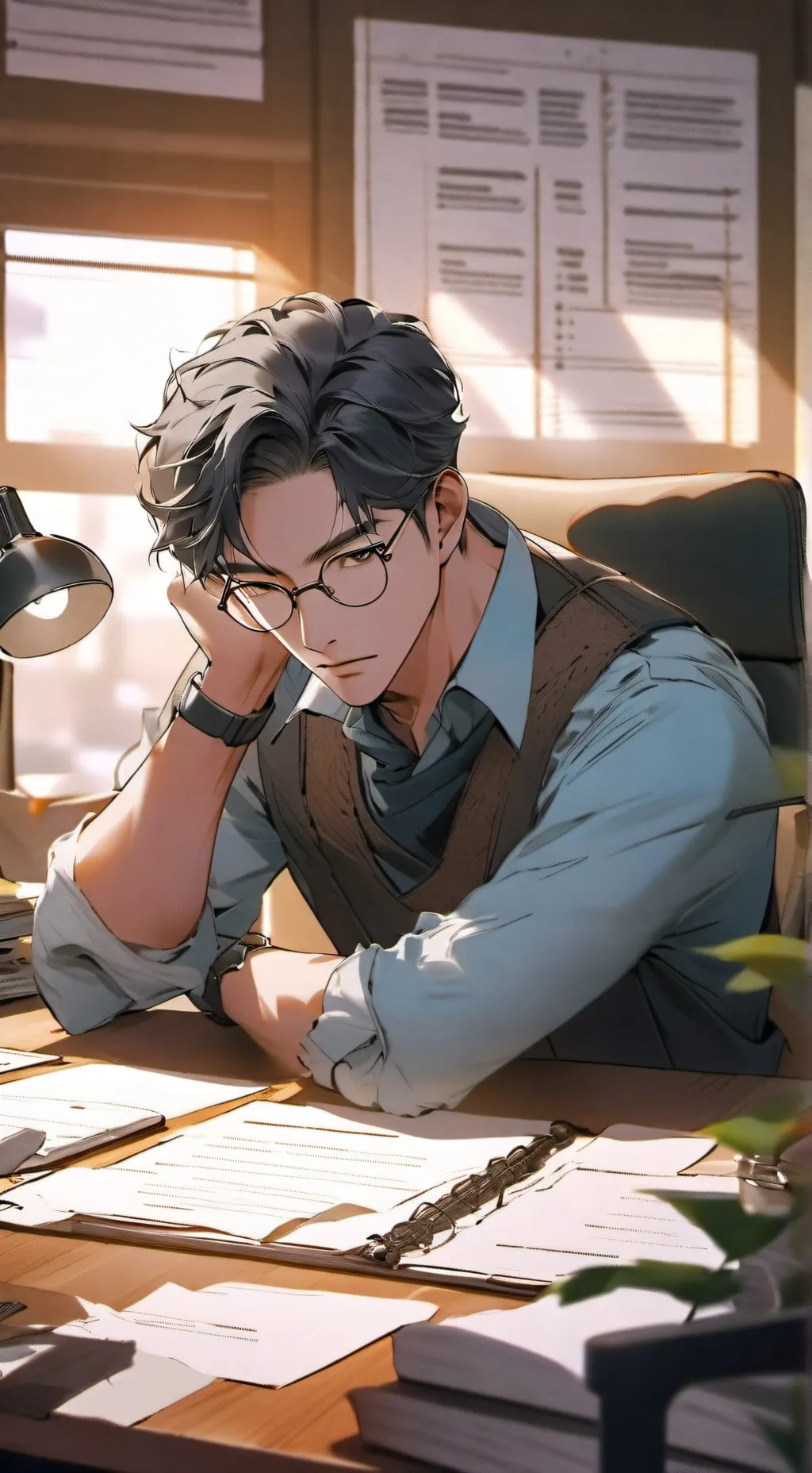 ai character: Ethan  background