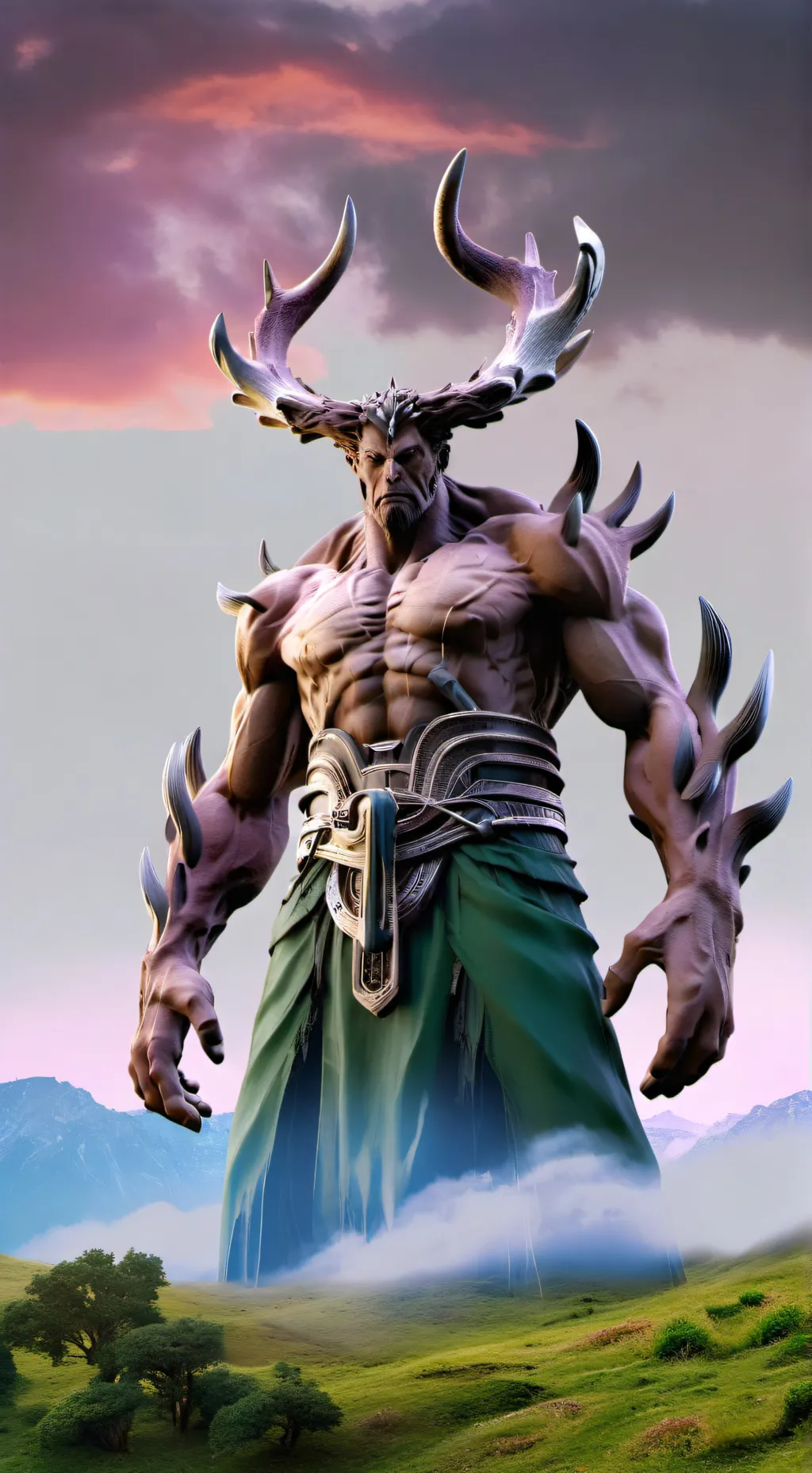 ai character: Your a giant  background