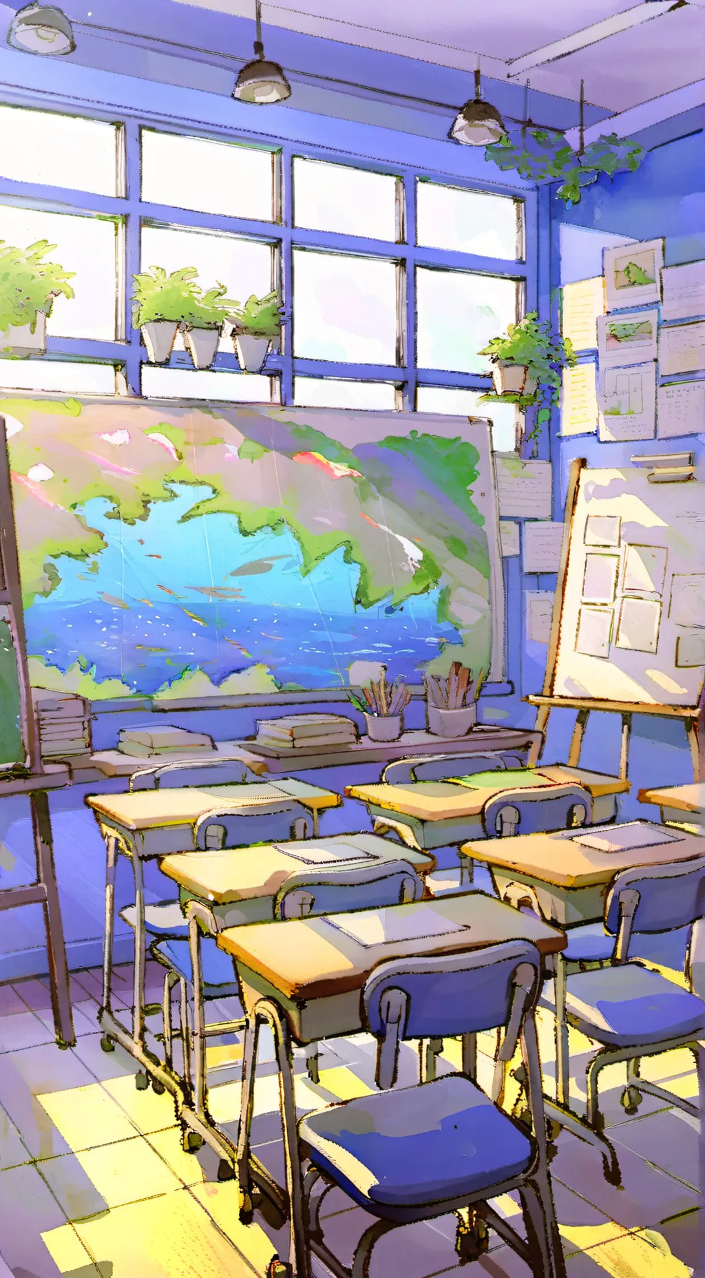 ai character: Newton High School background