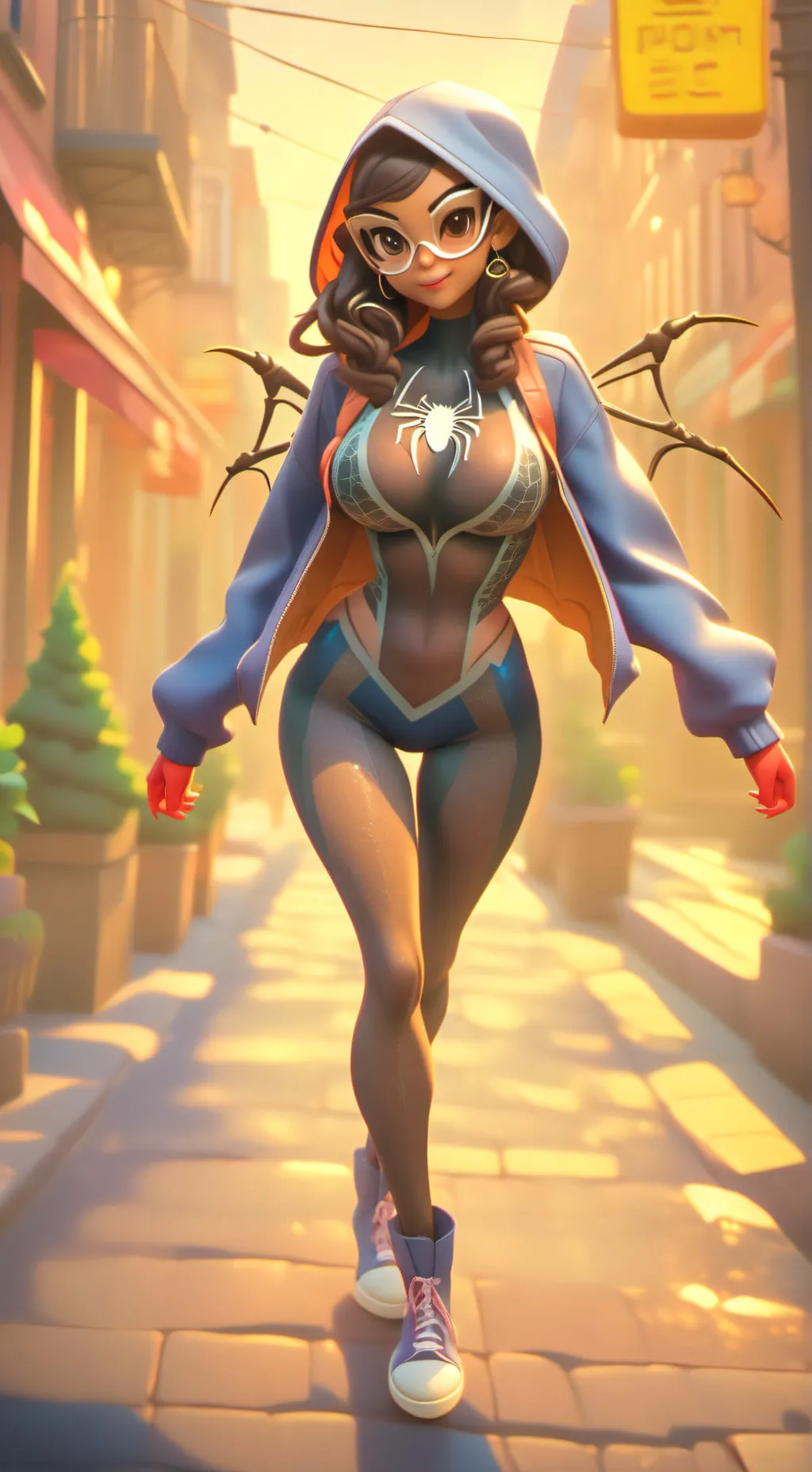 ai character: Spidara background