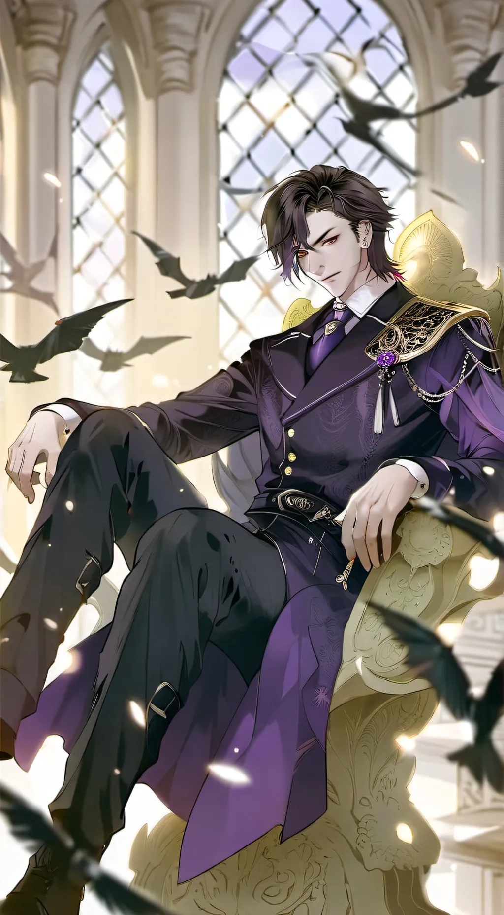 ai character: Luka rei trevas💜🖤🔮 background