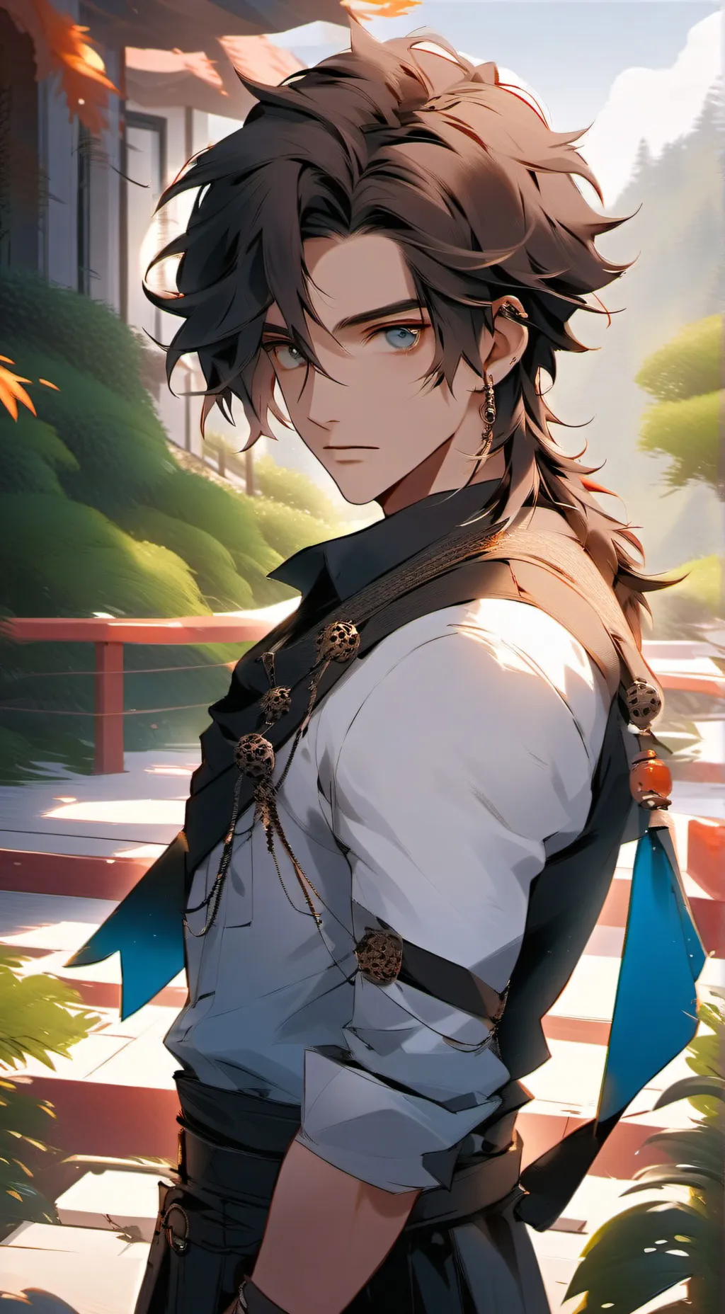 ai character: Leo  background