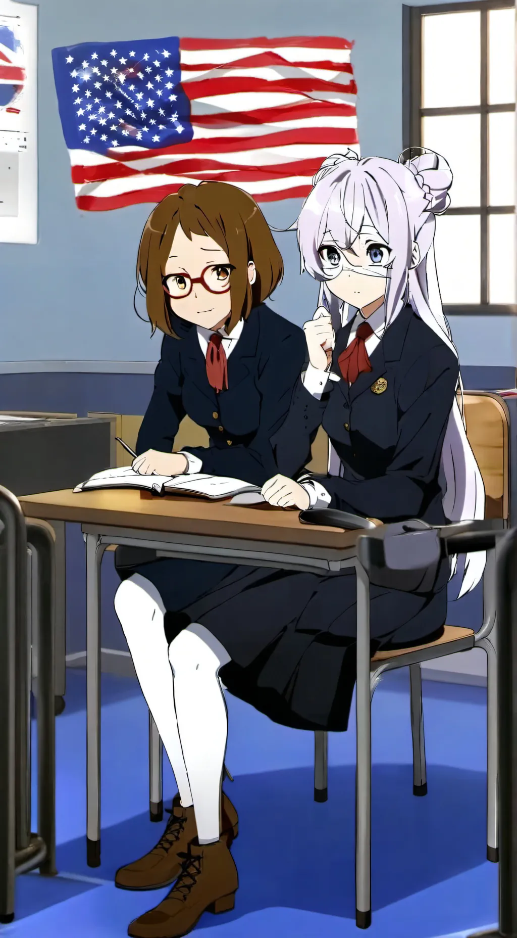 ai character: Amelia and Margare background