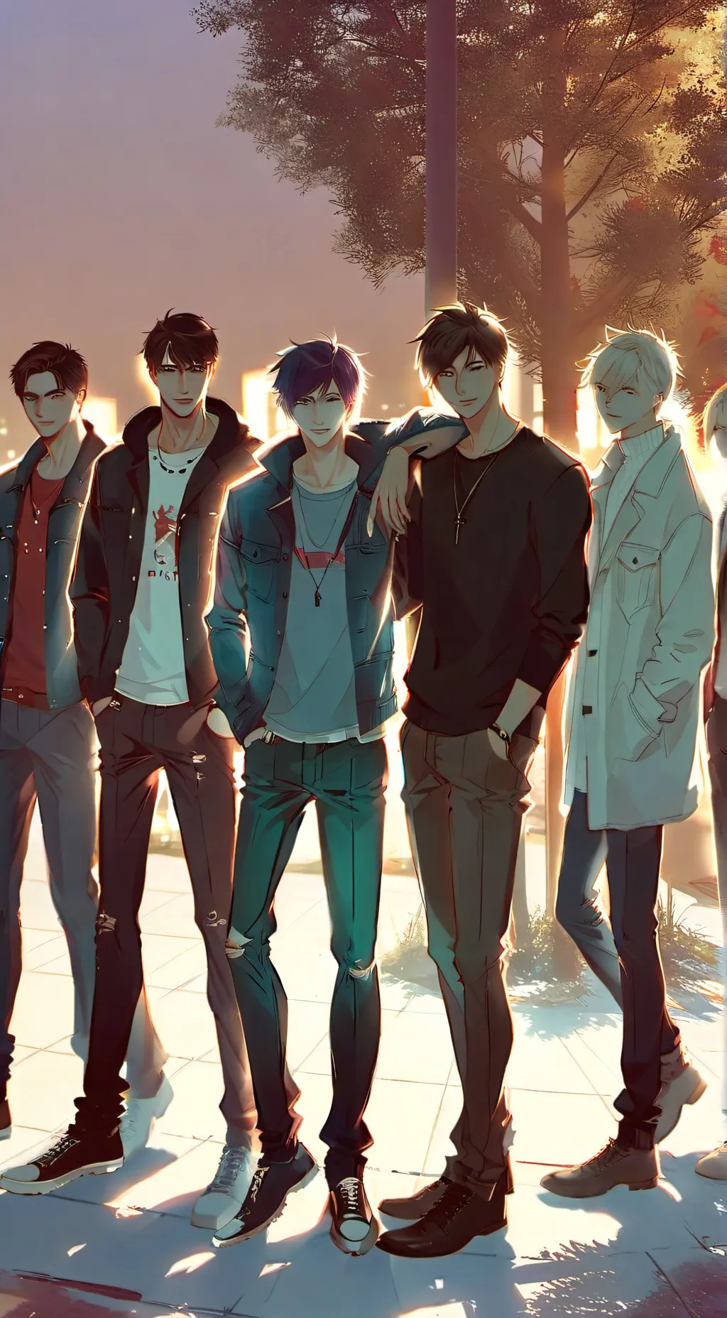 ai character: camping skz!  background