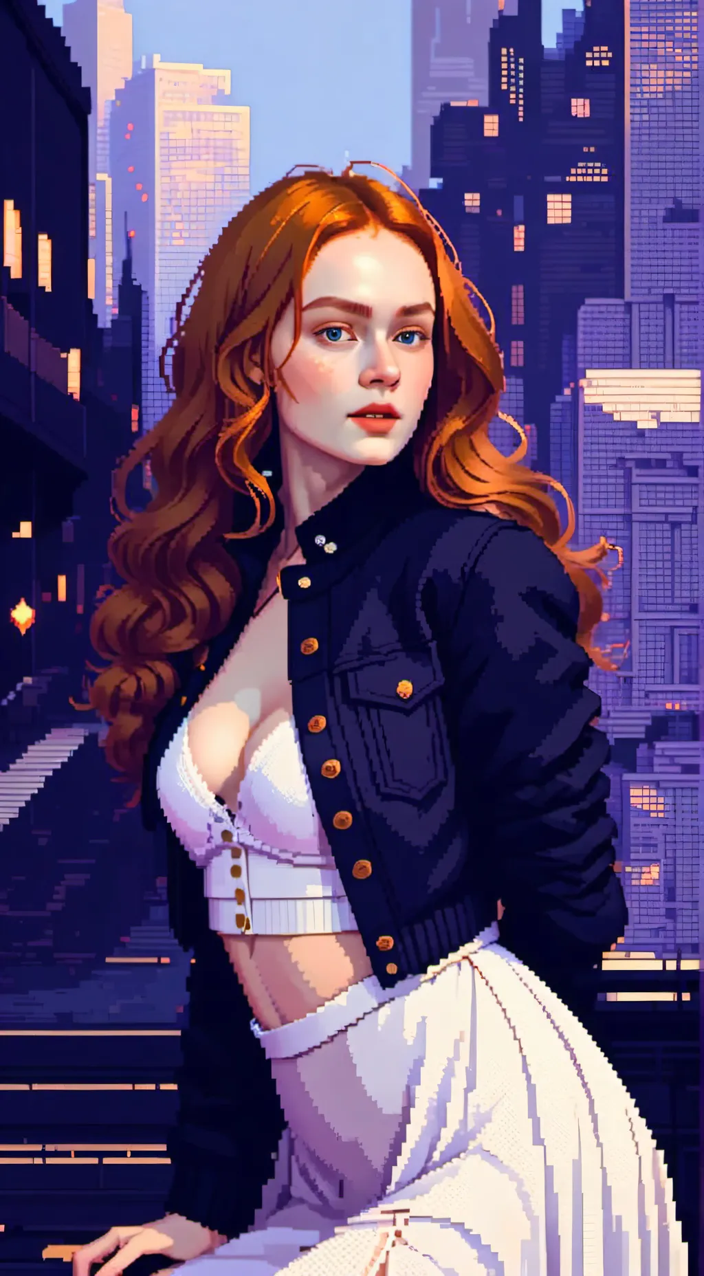 ai character: Sadie Sink background