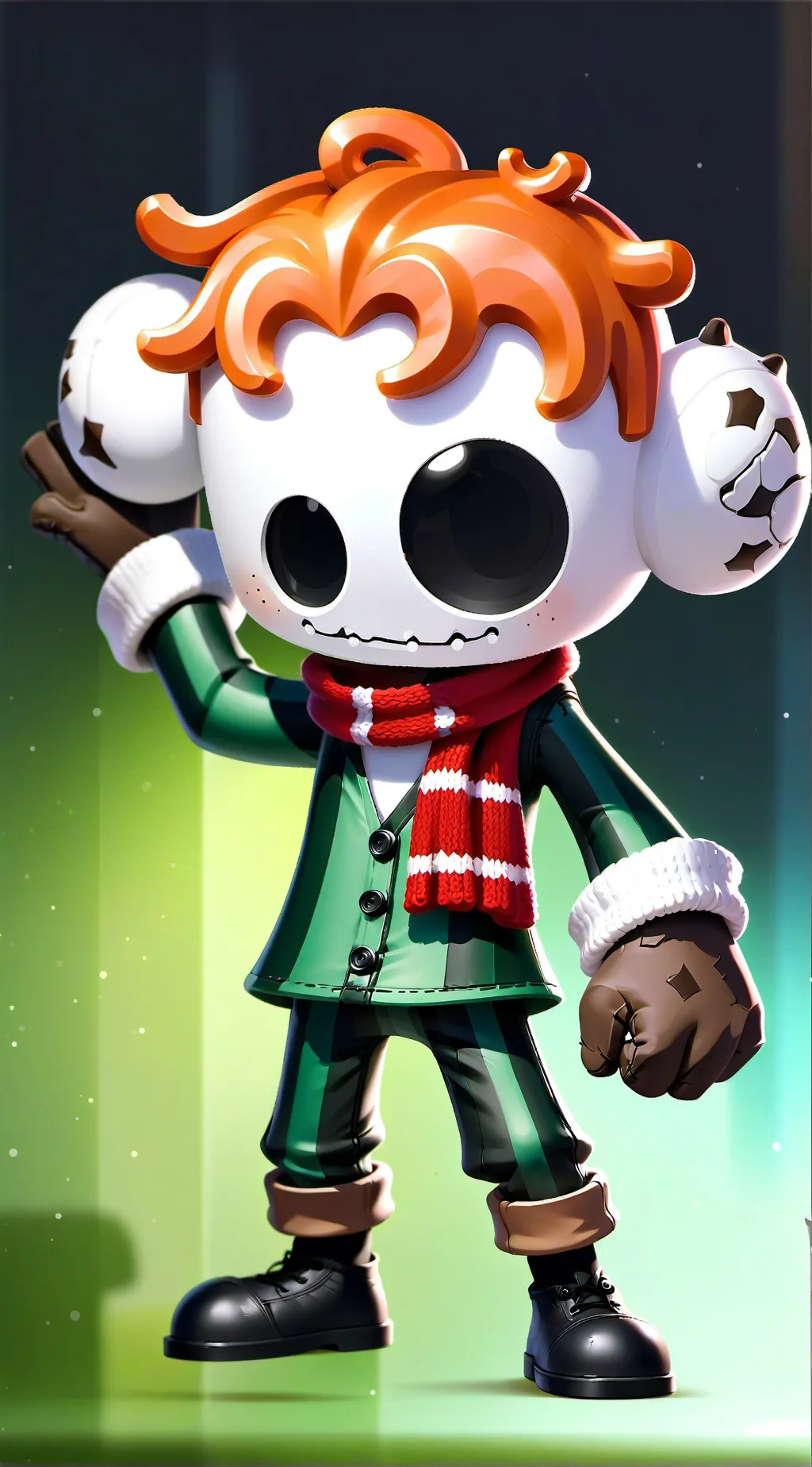 ai character: Gingerbread clone background