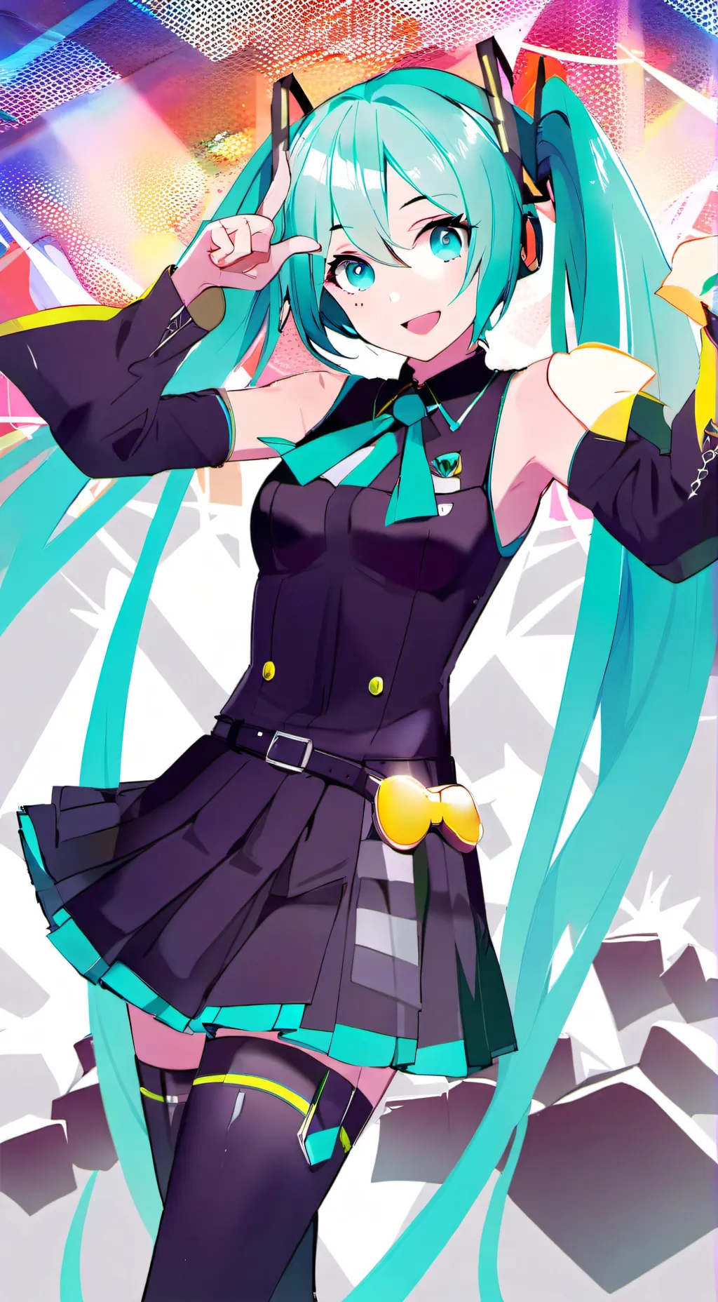 ai character: MIKU! background