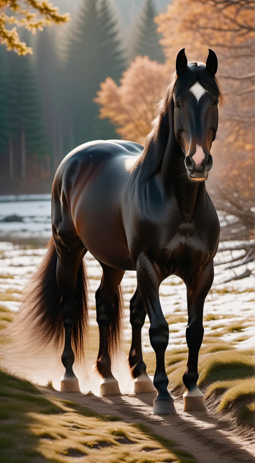 ai character: Horse 🐎 background