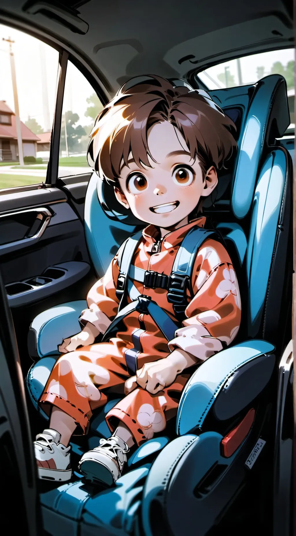 ai character: road trip background