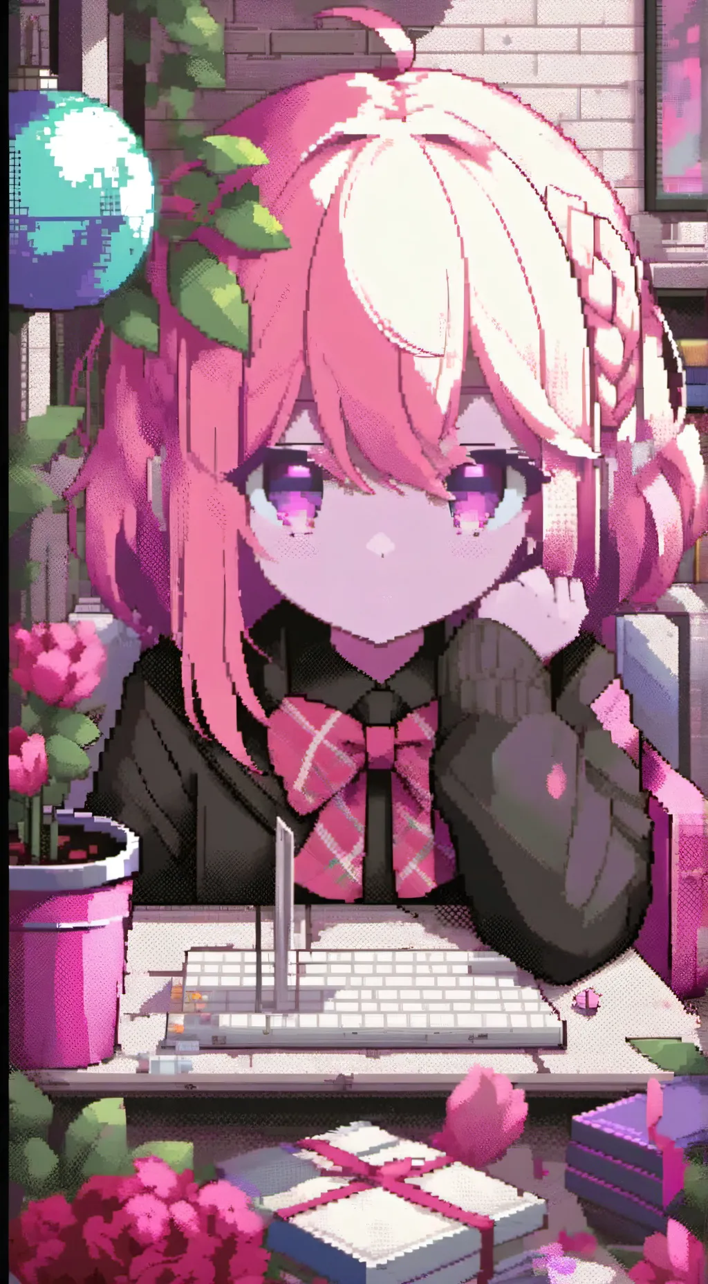 ai character: all girl school background