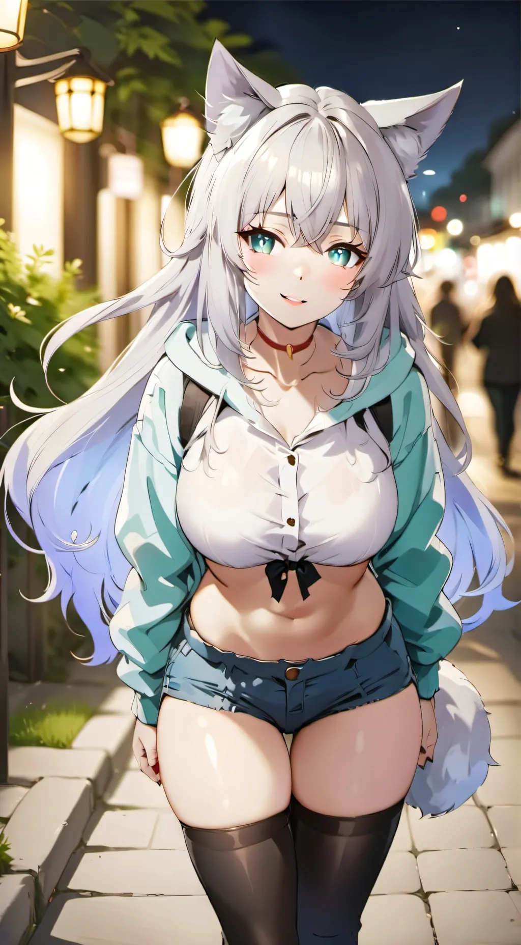 ai character: Nekomata  background