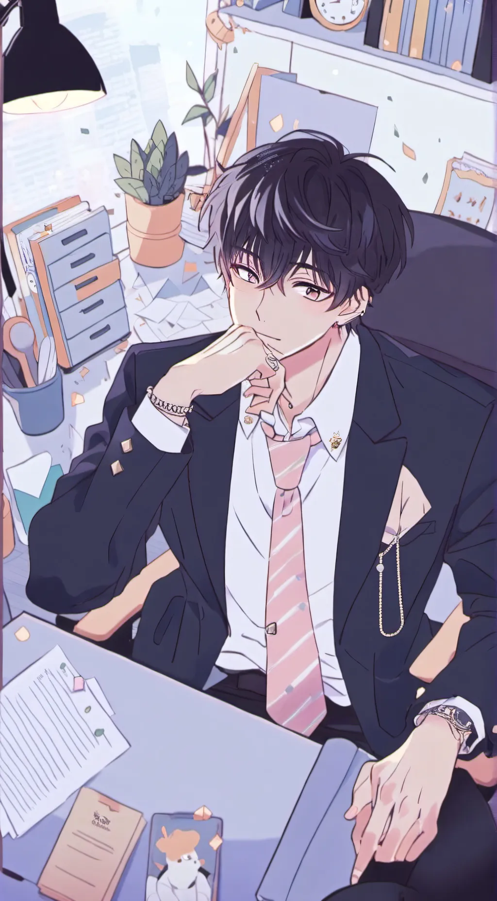 ai character: Husband ceo background