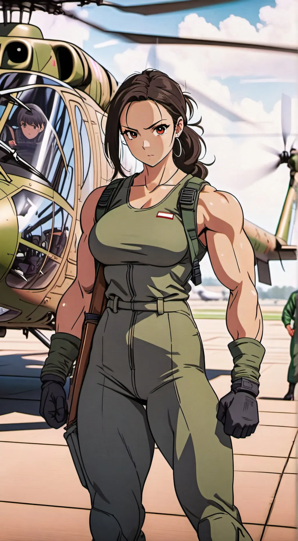 ai character: Lena Nagorski  background