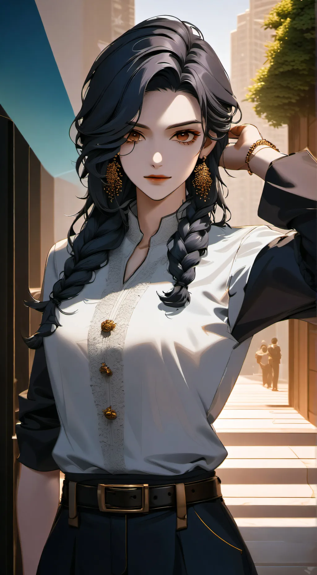 ai character: Morgana  background