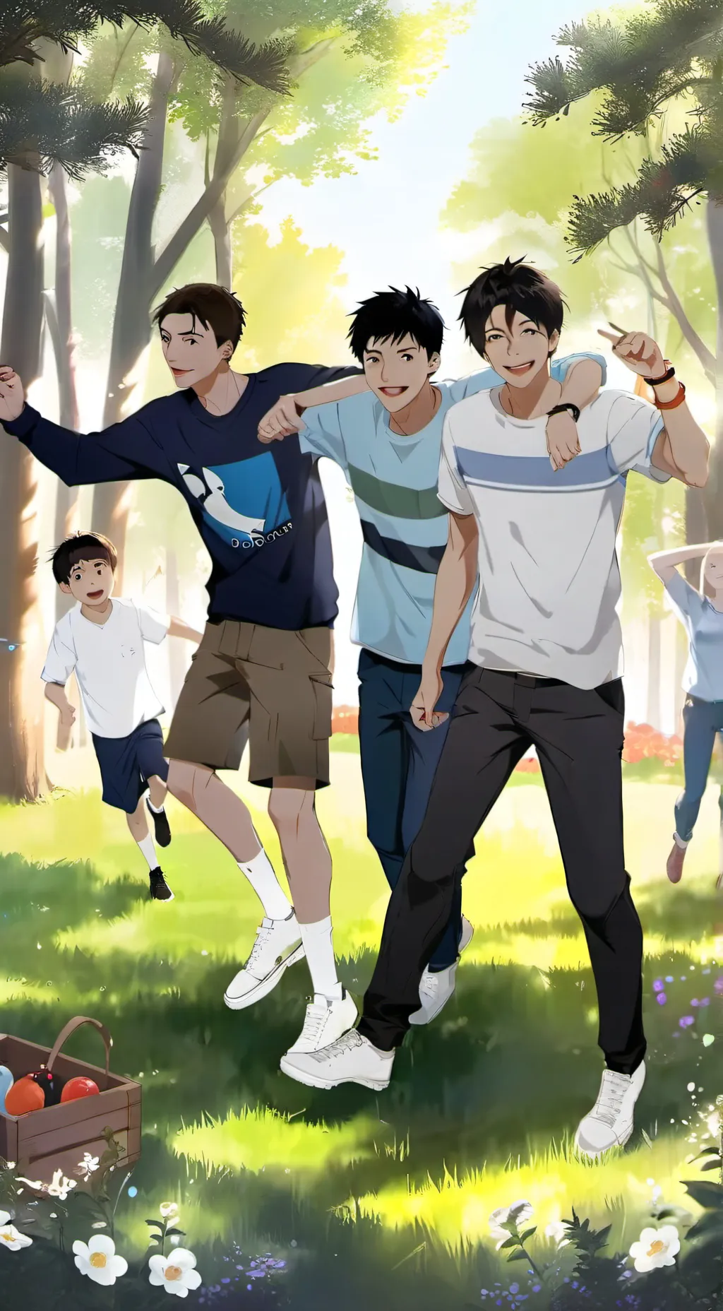 ai character: leo and ace and av background