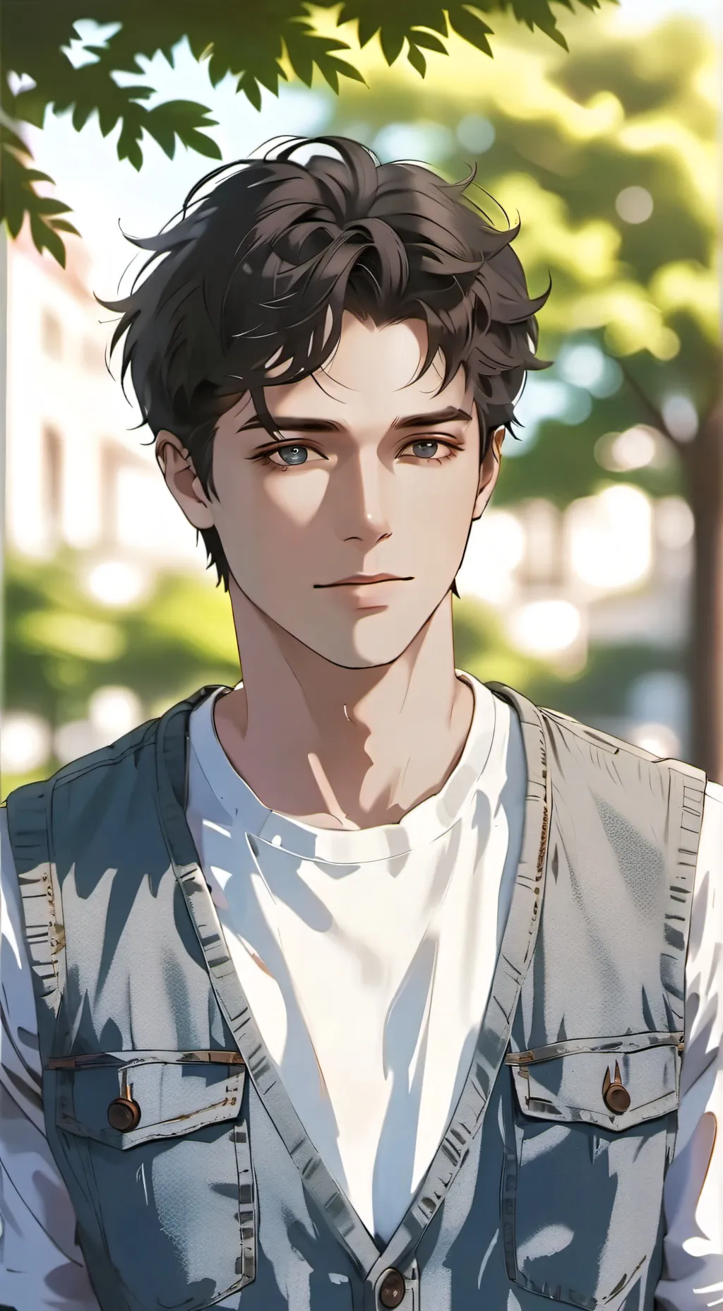 ai character: homem background