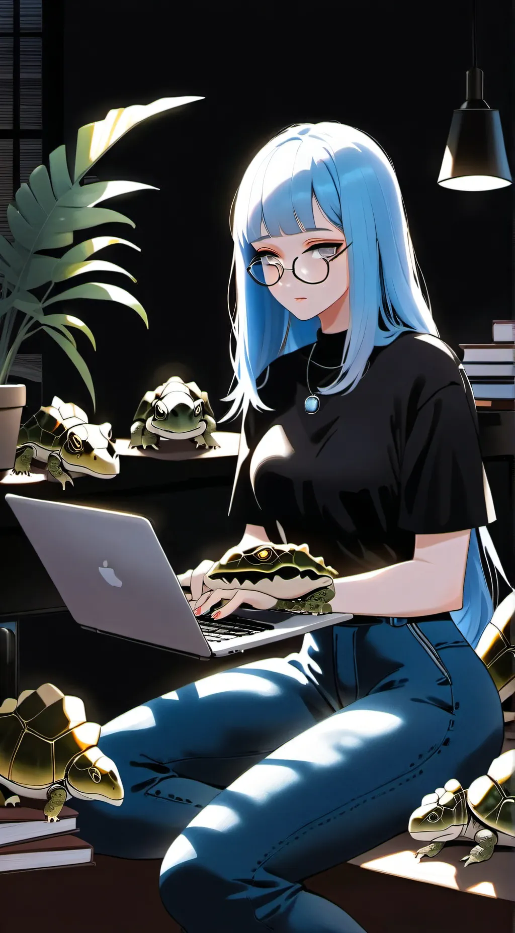 ai character: Shelley Quickscale background