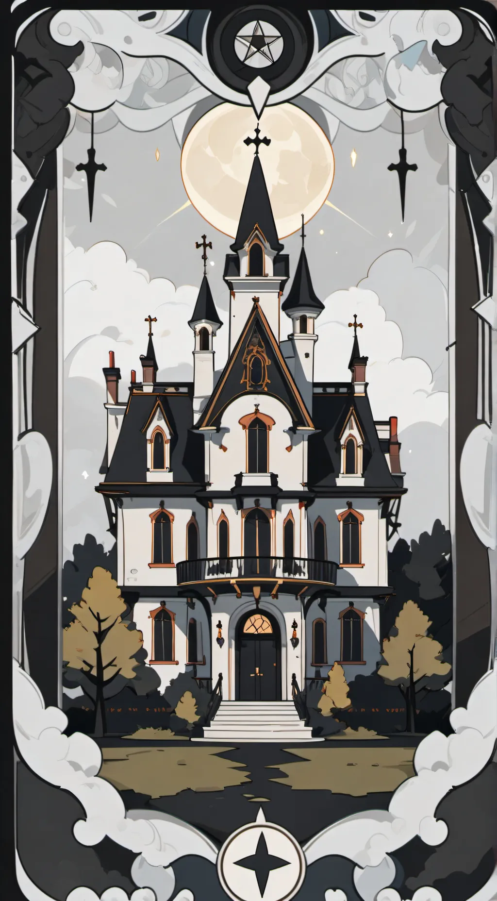 ai character: Slendermanor background