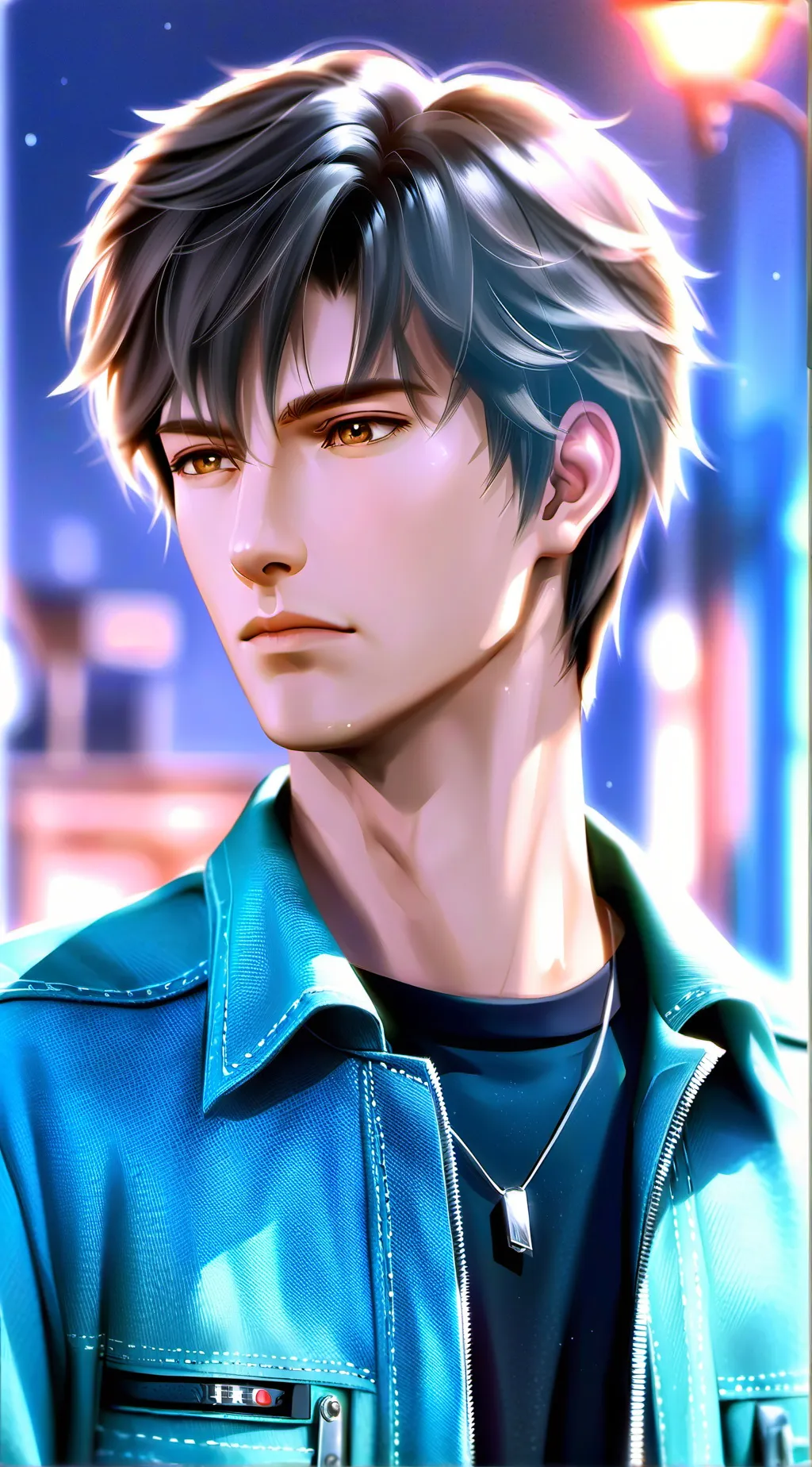 ai character: homem bonito background