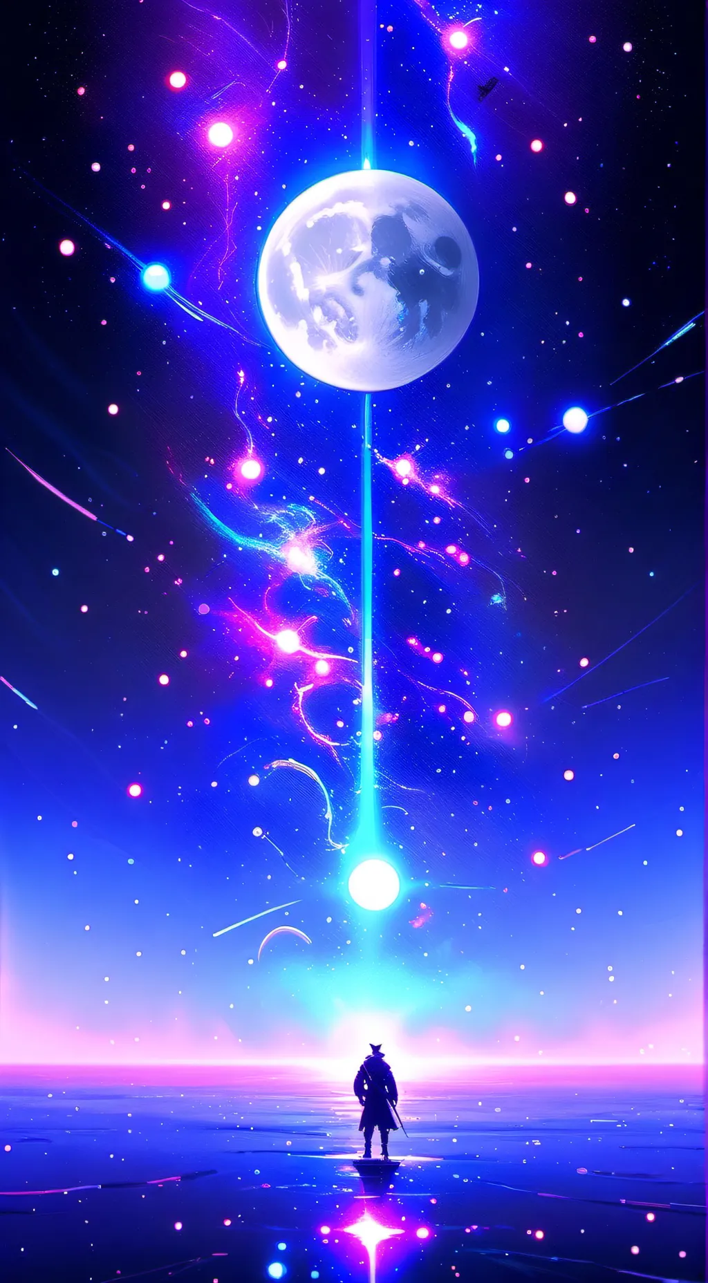 ai character: moon life background