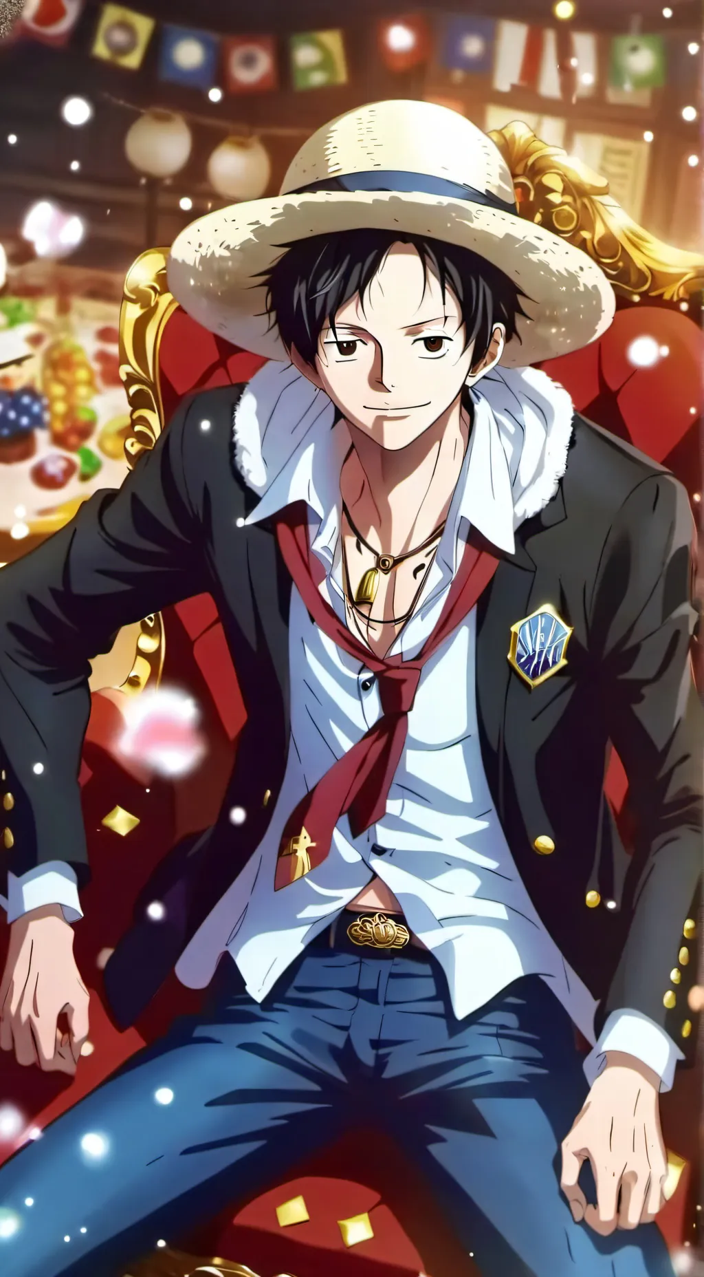ai character: Luffy background