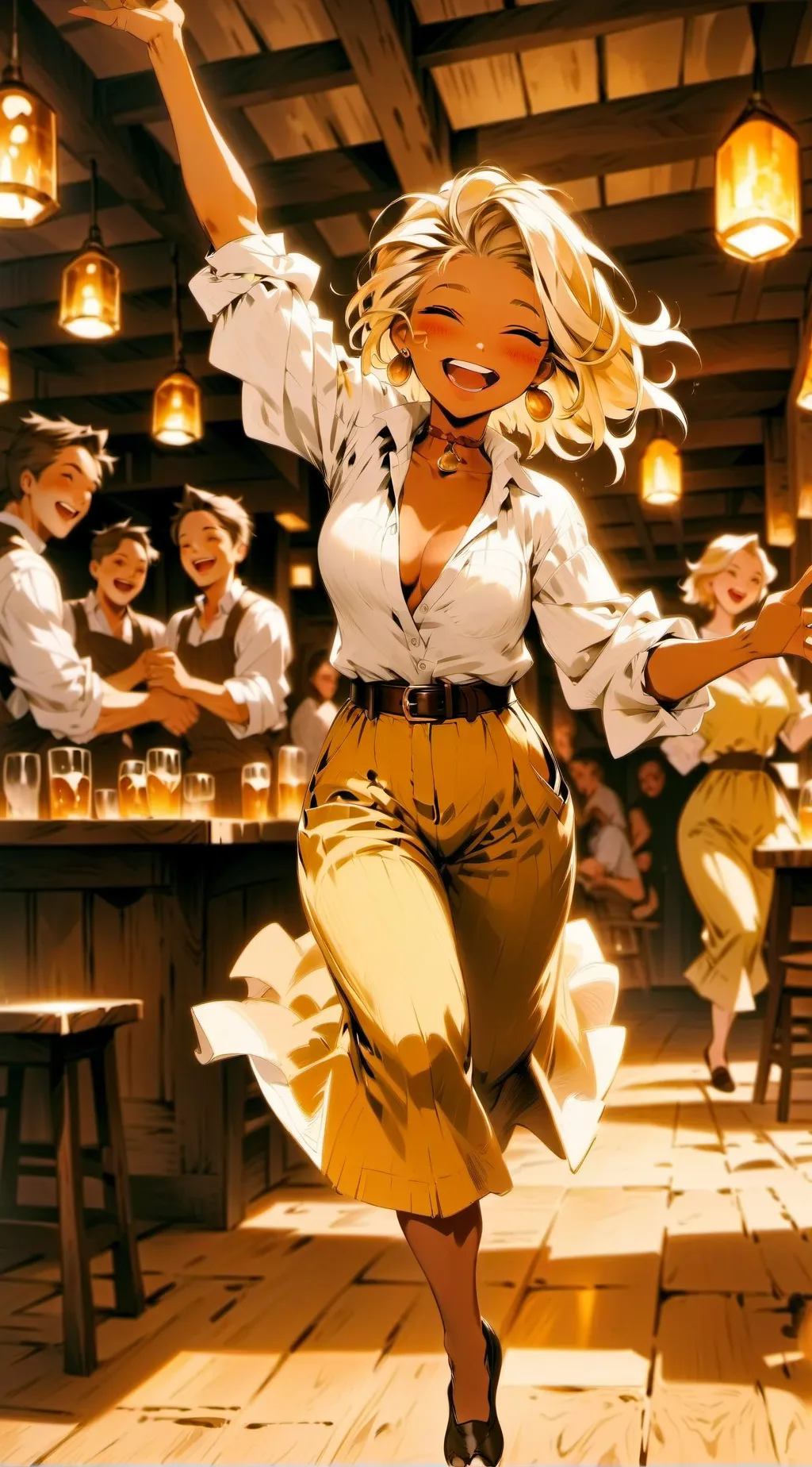 ai character: Aurora Sun background