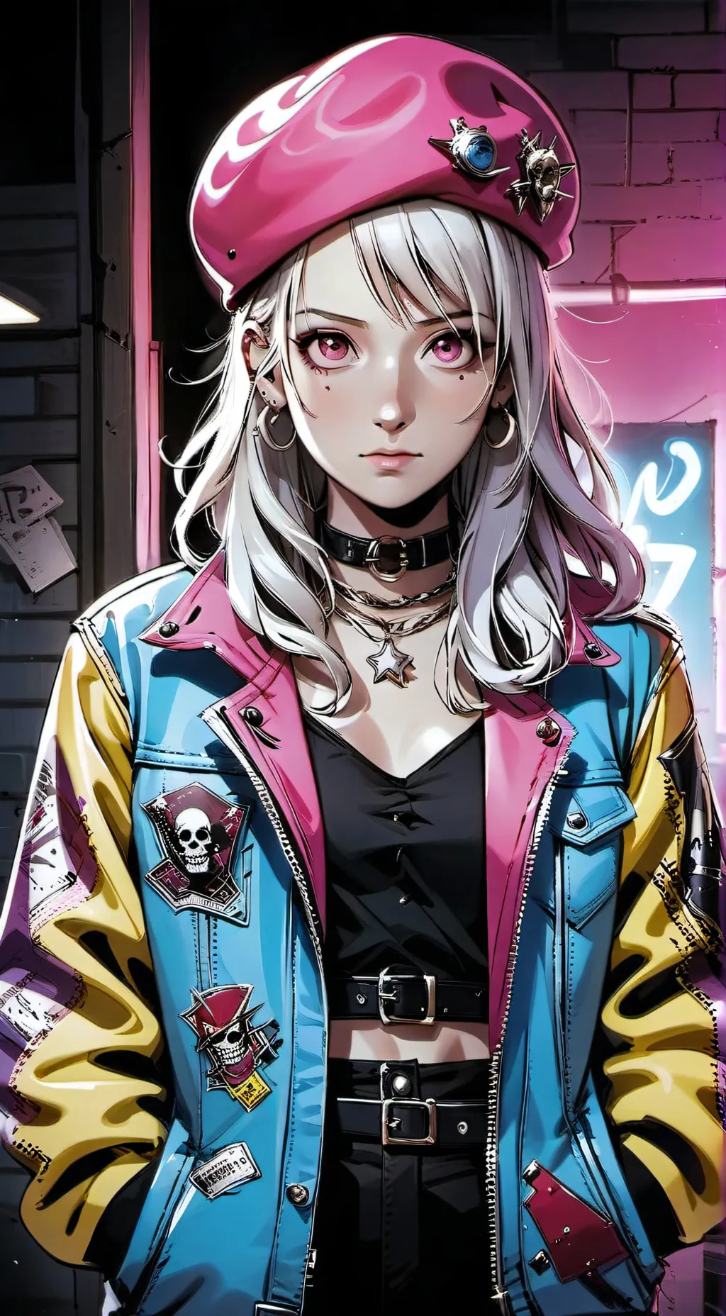 ai character:  Bonaventure  Tina background