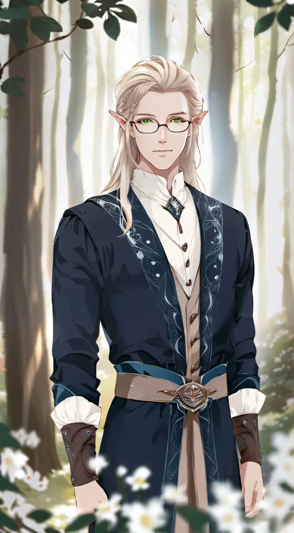 ai character: Adrien  background