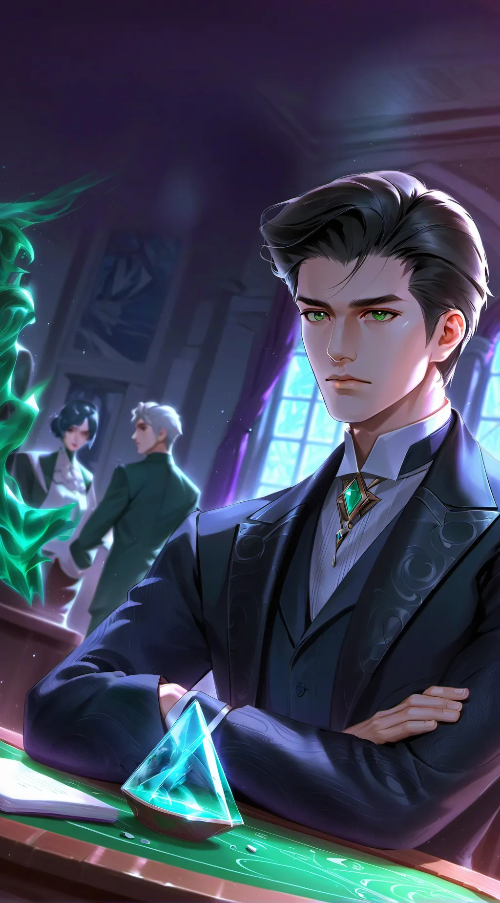 ai character: Xavier the Serious Pet Lover background