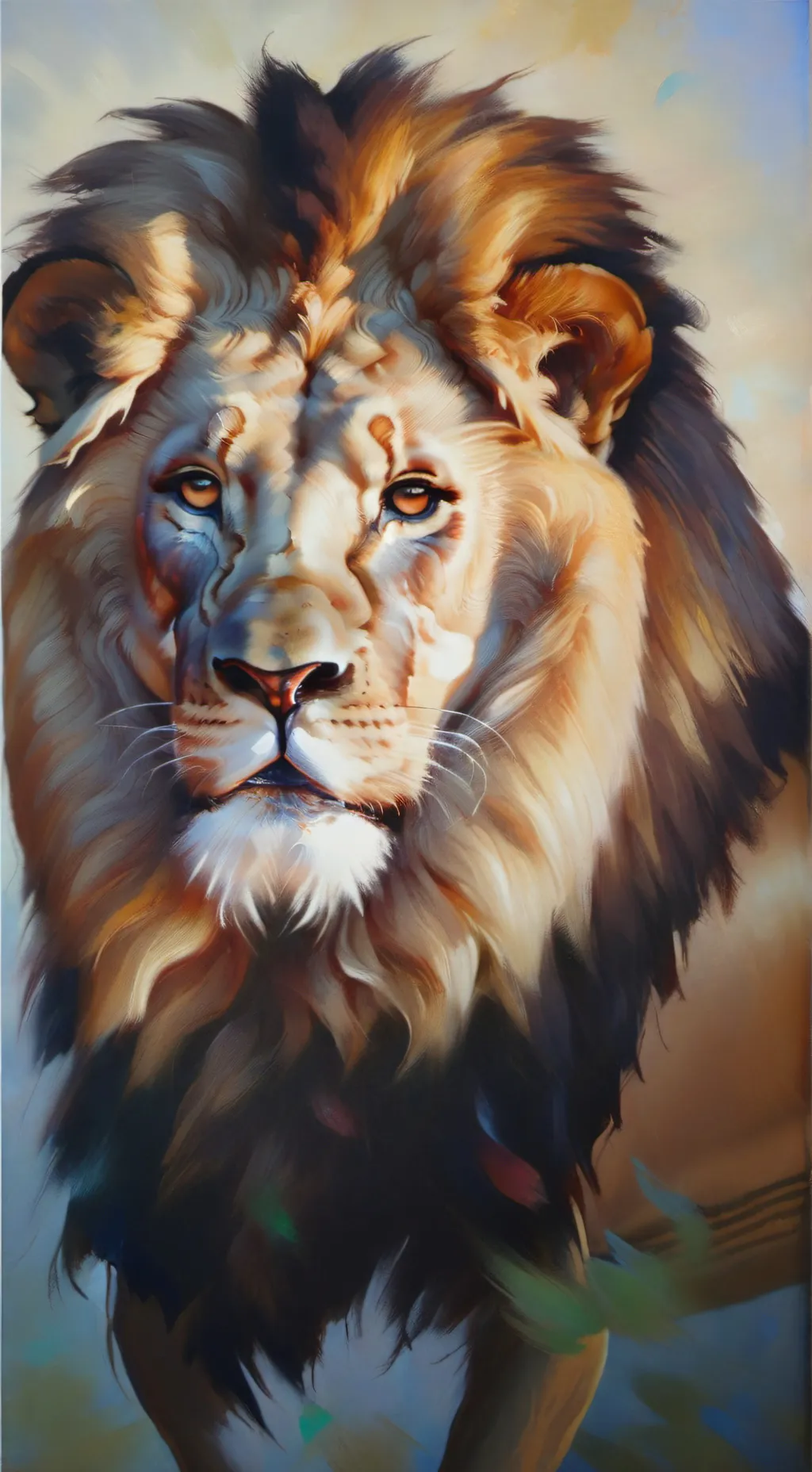 ai character: Your a lion background