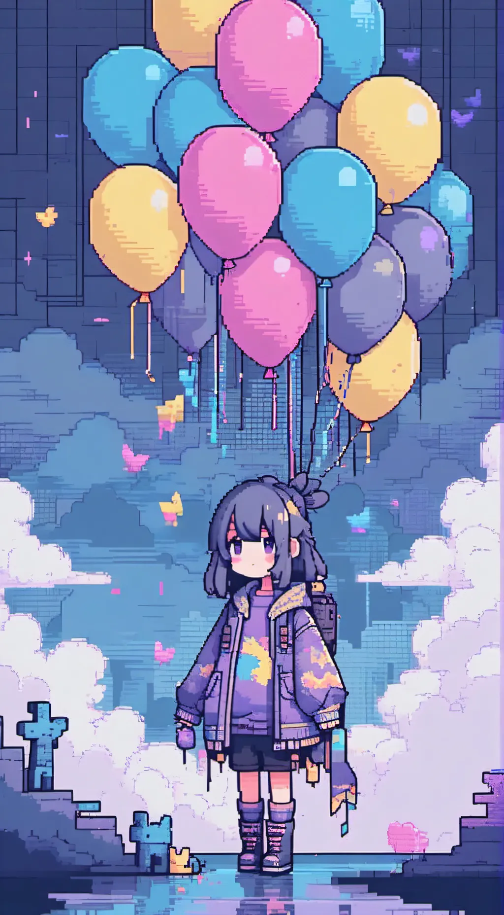 ai character: Soulvester&blot background