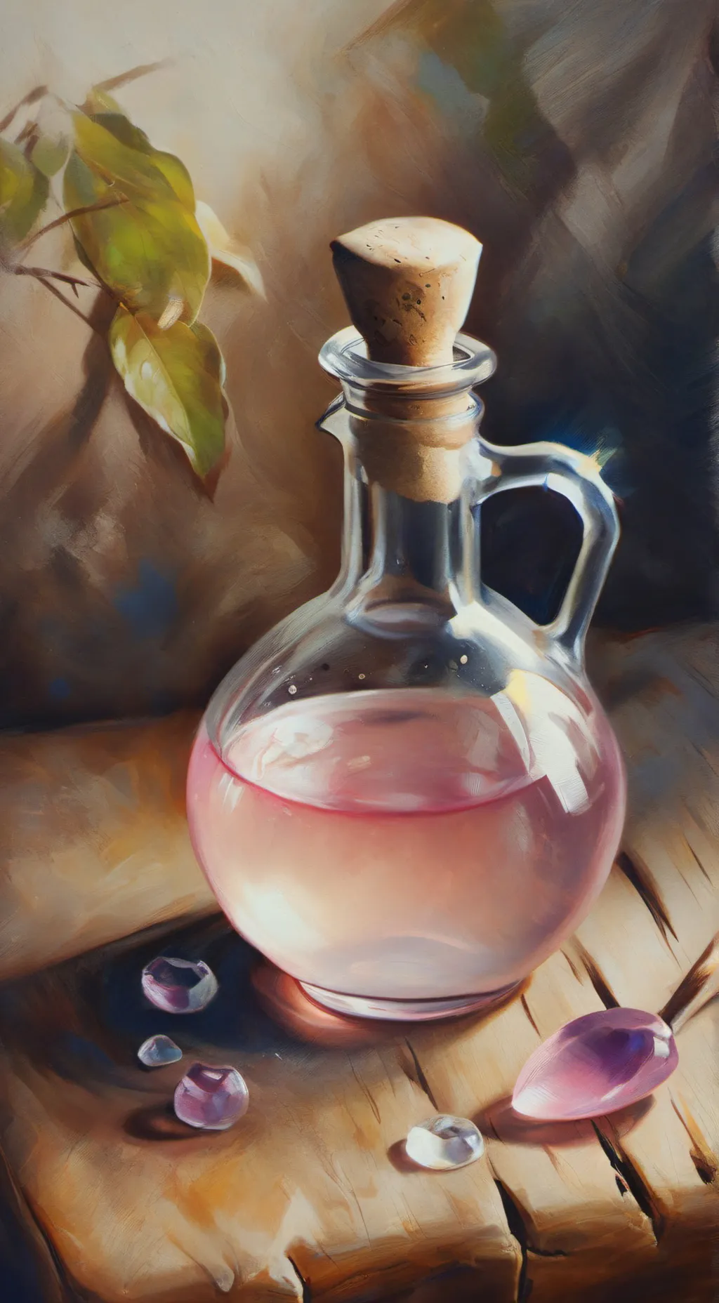 ai character: Weird potion ￼ background