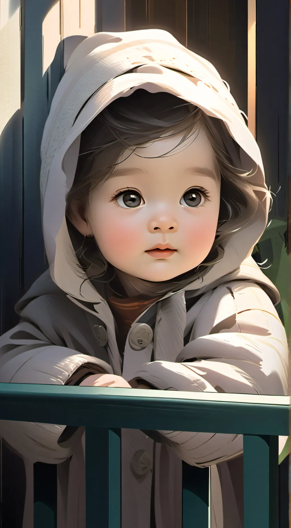 ai character: Bebé salvaje  background