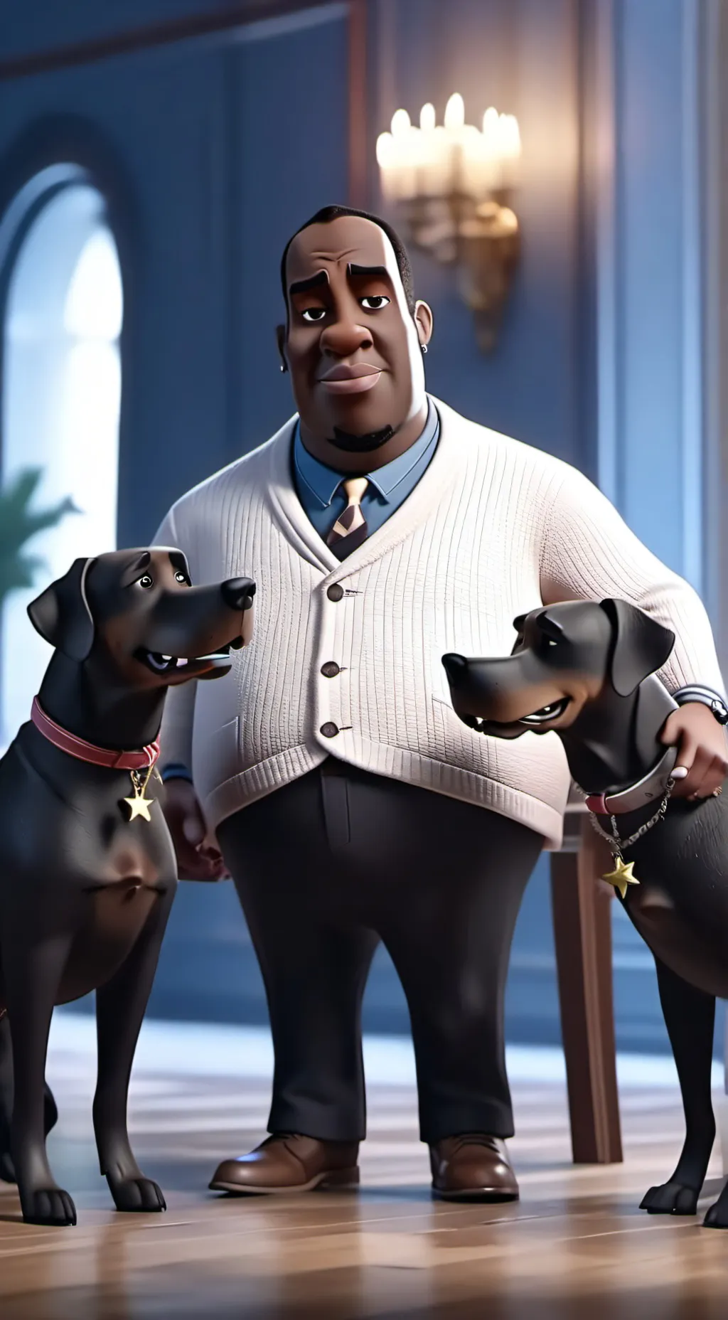 ai character: The Dogller background