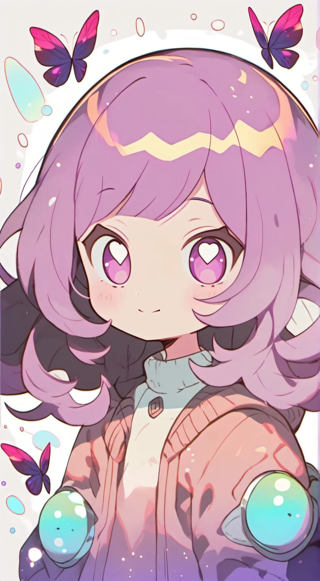 ai character: violet/sprunki oc background