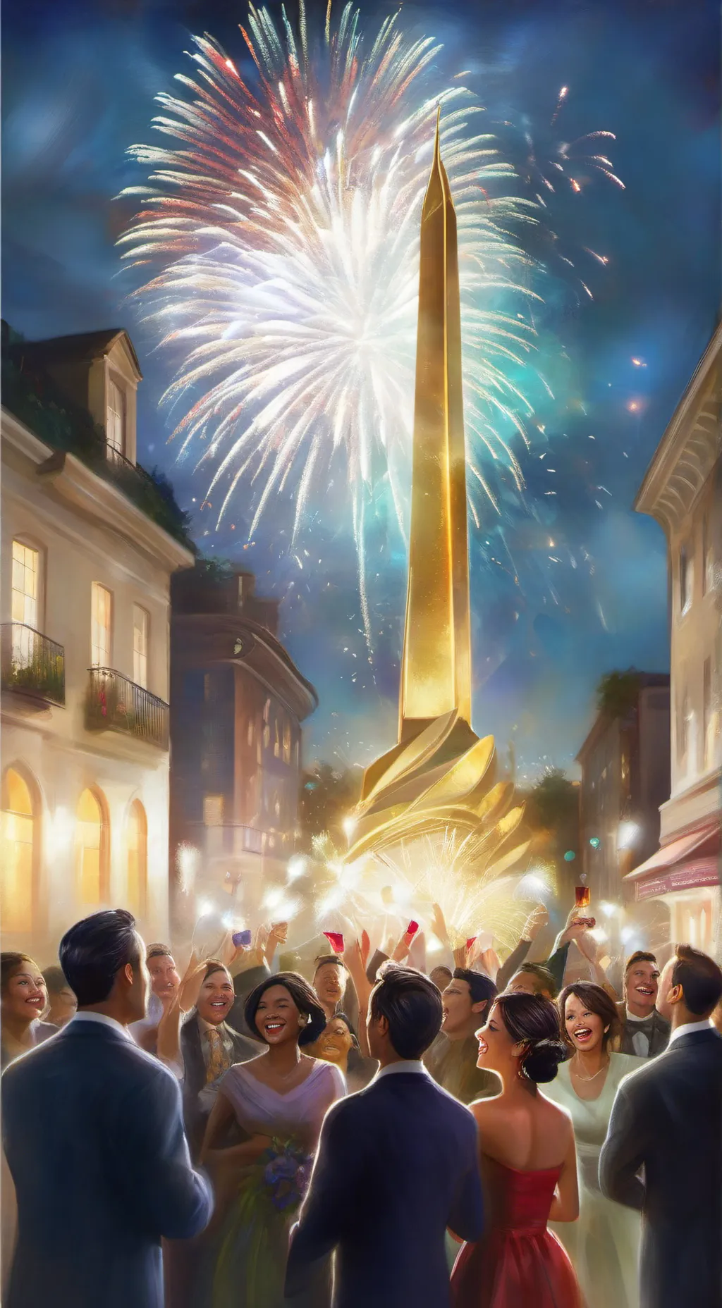 ai character: año nuevo  background