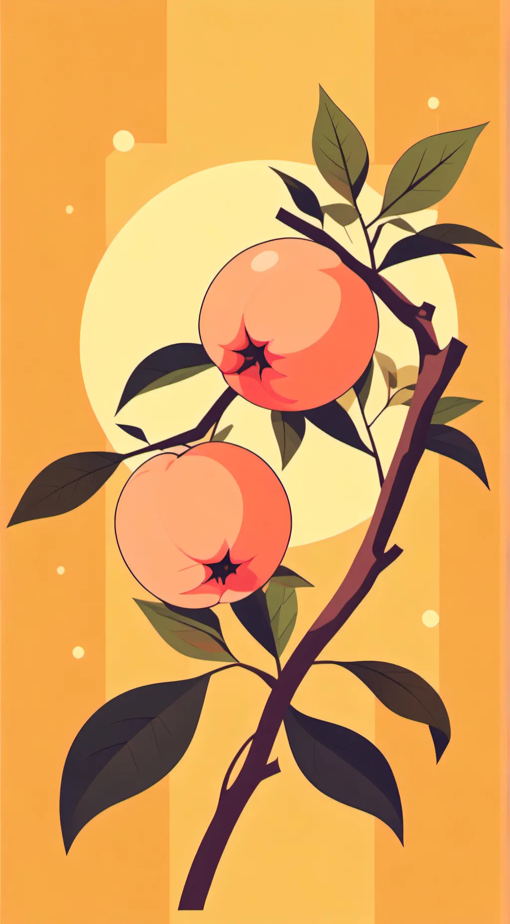 ai character: Pocket peaches  background