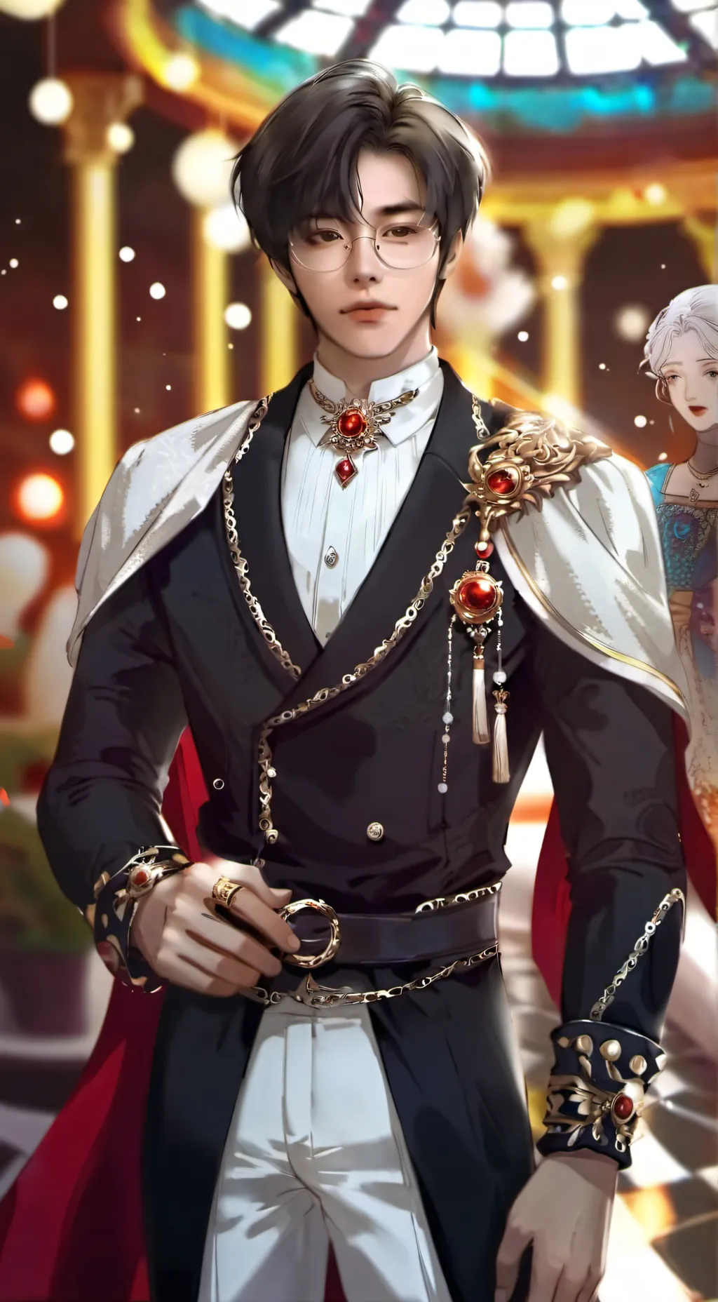 ai character: Cesar  background