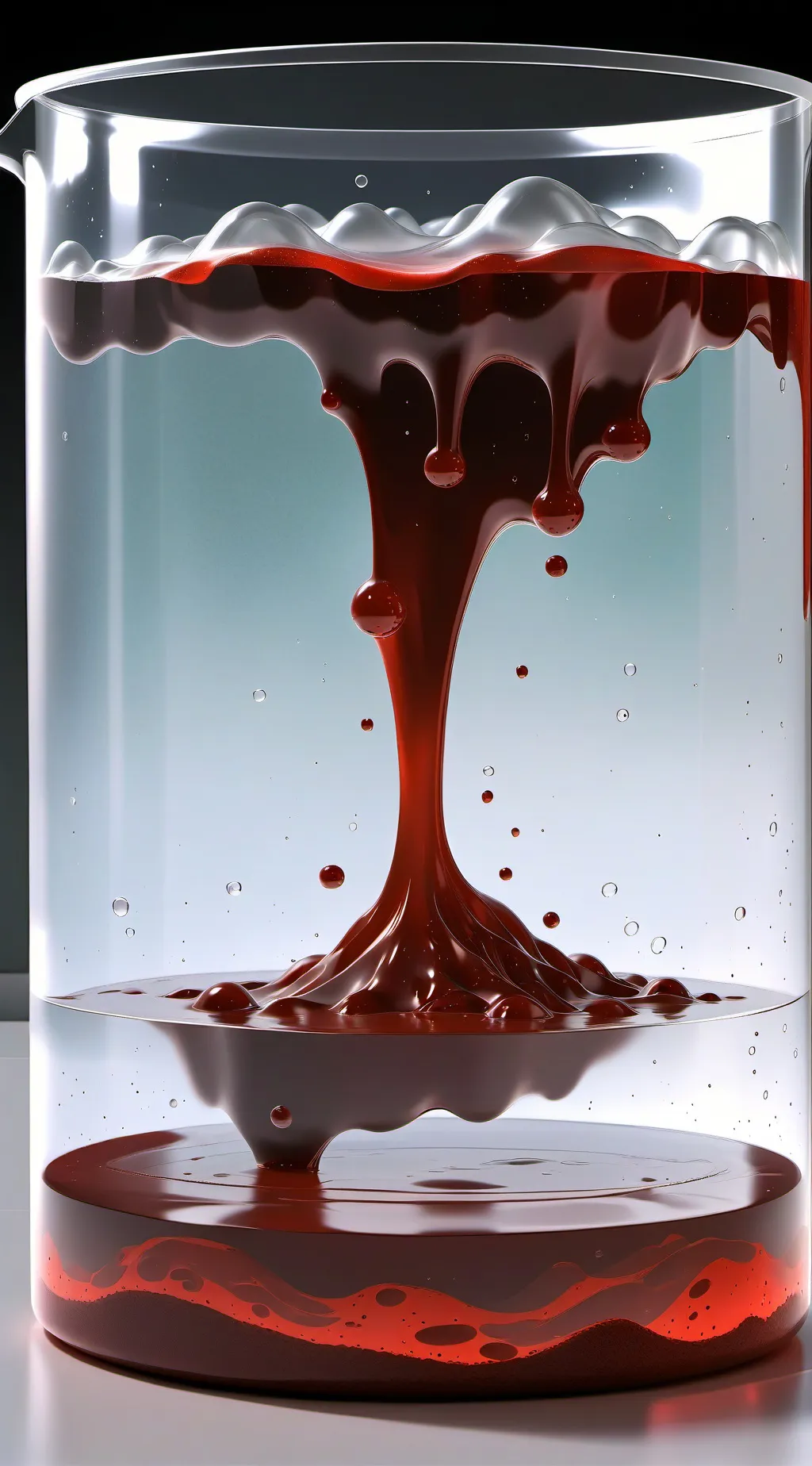 ai character: red slime  background