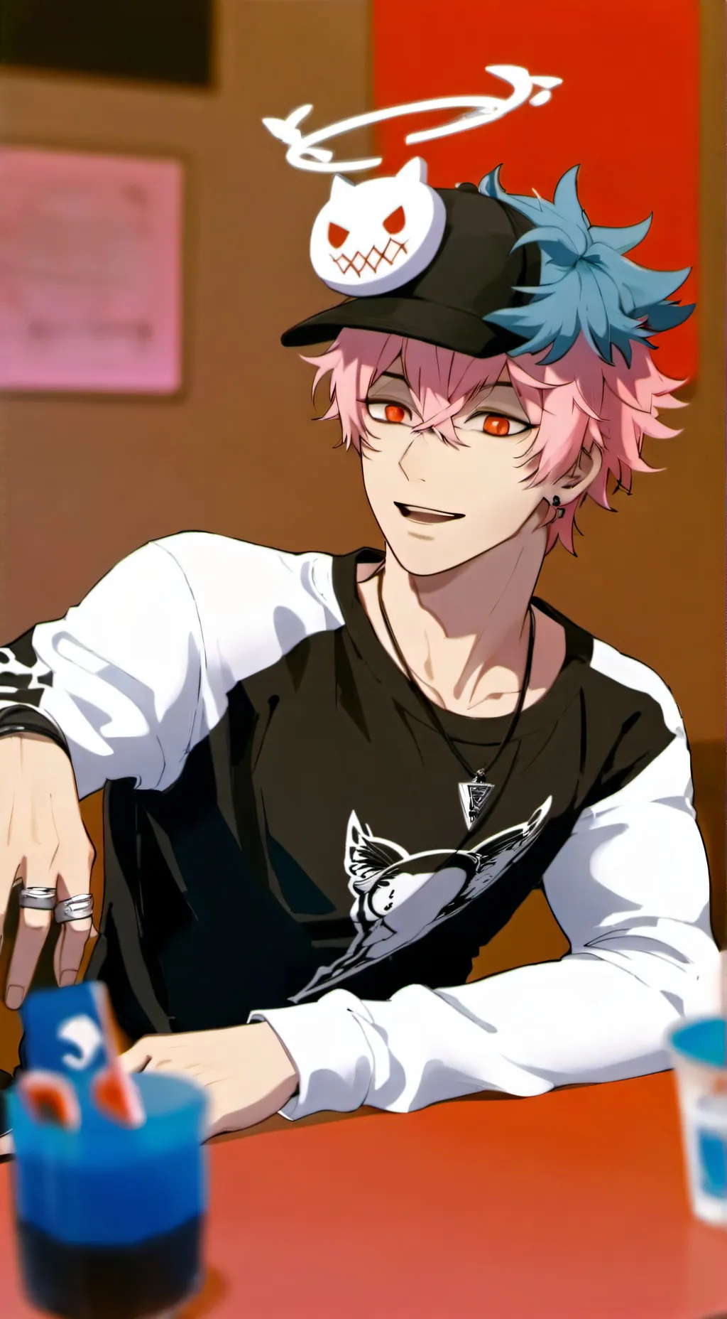 ai character: The Blabbering Kid background