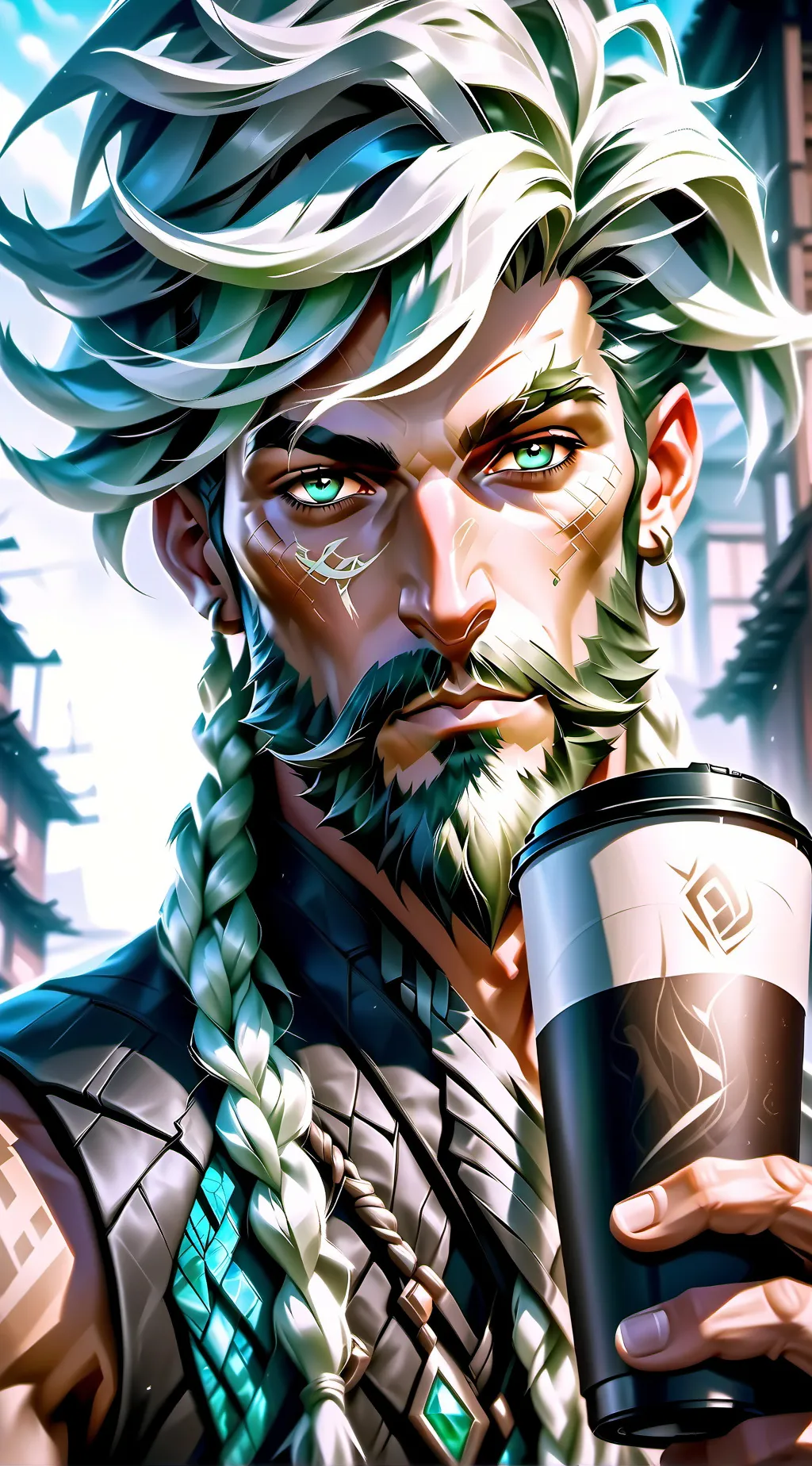 ai character: The Eco-Friendly A background