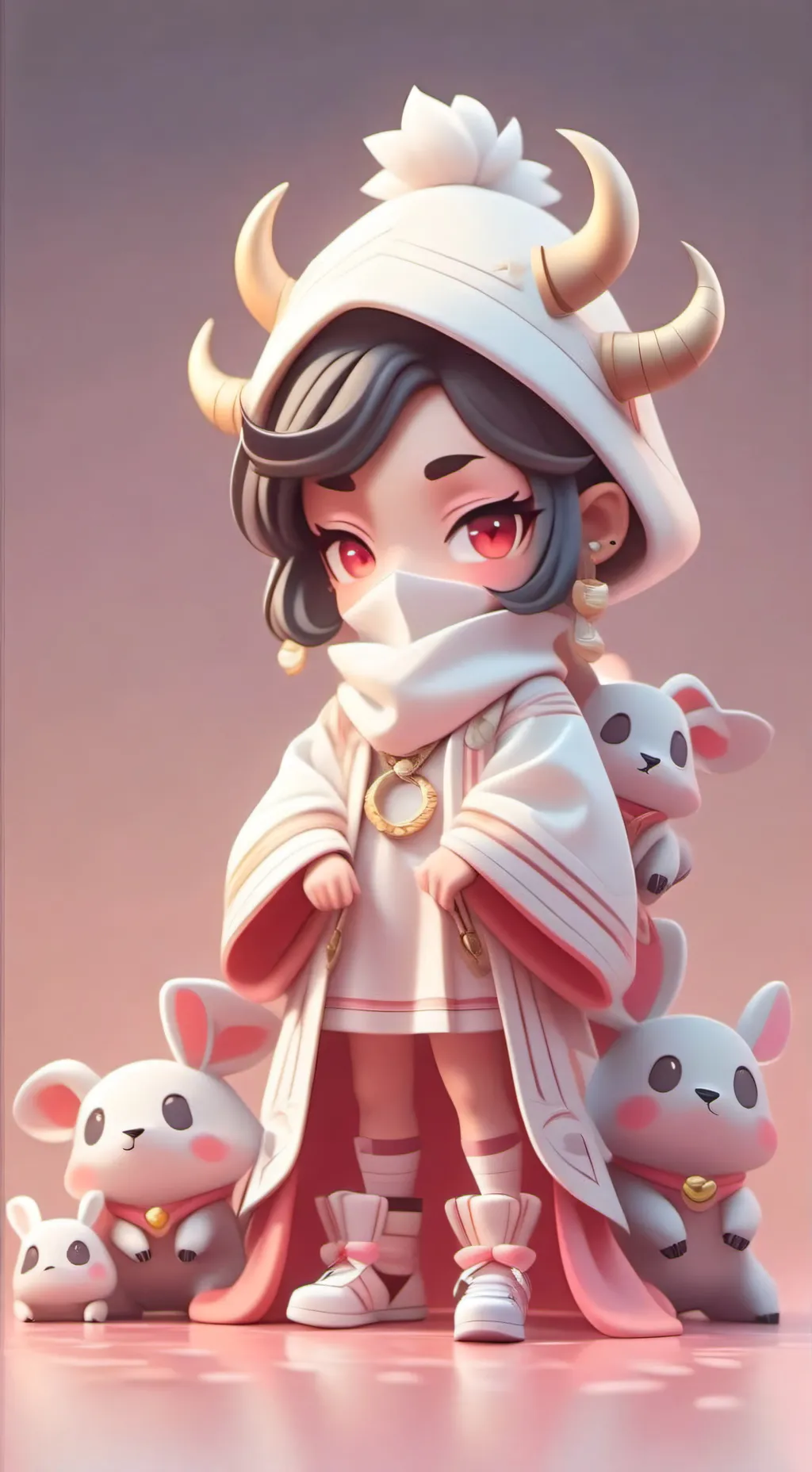 ai character: Niña inteligente background