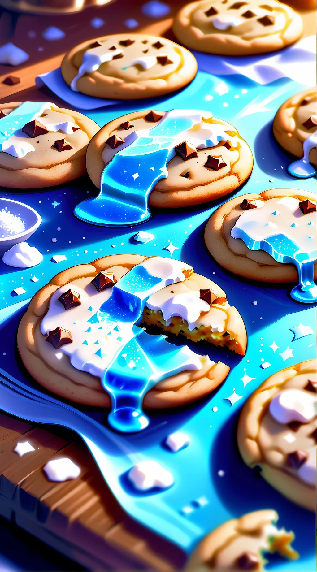 ai character: cookie background