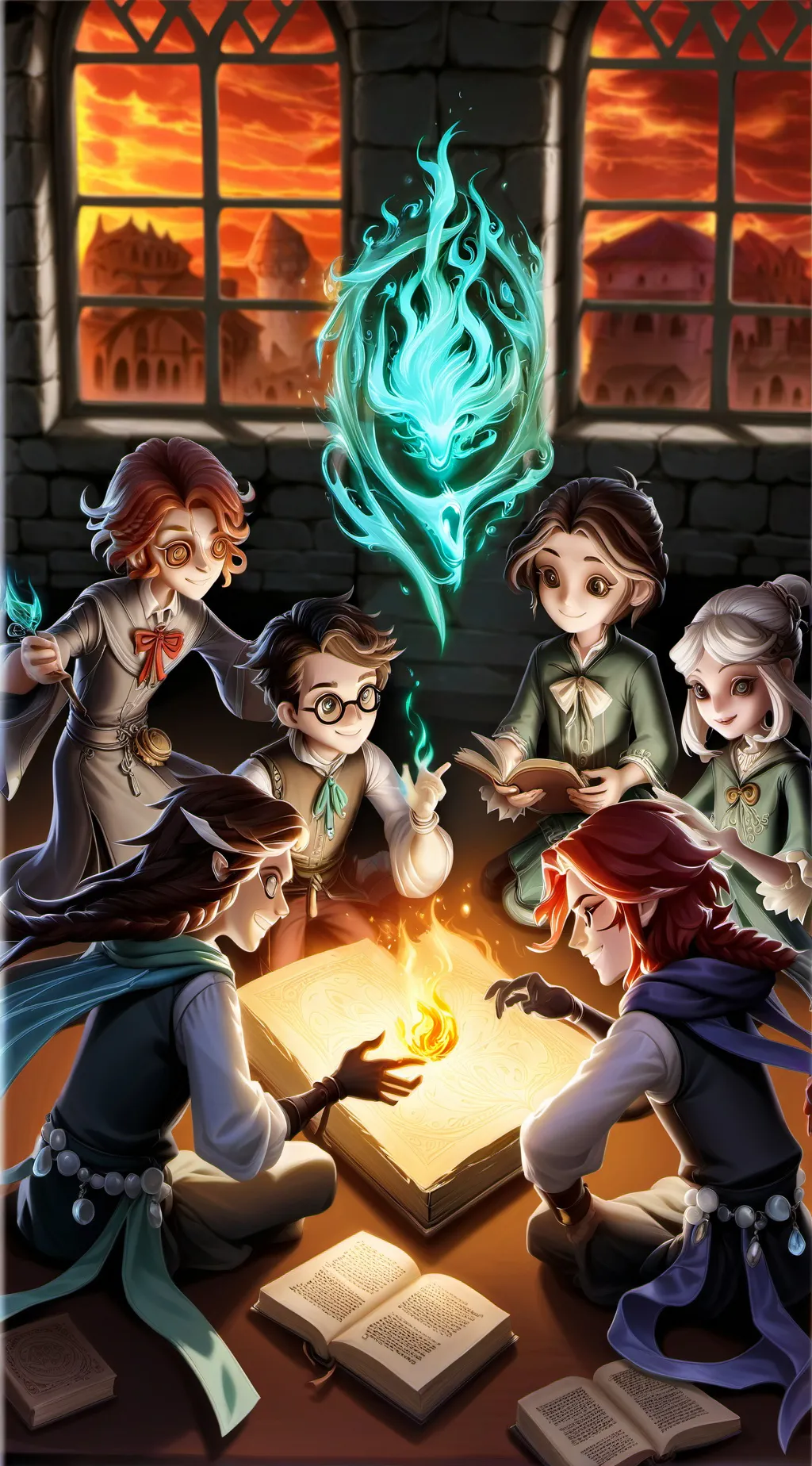 ai character: magic school op background