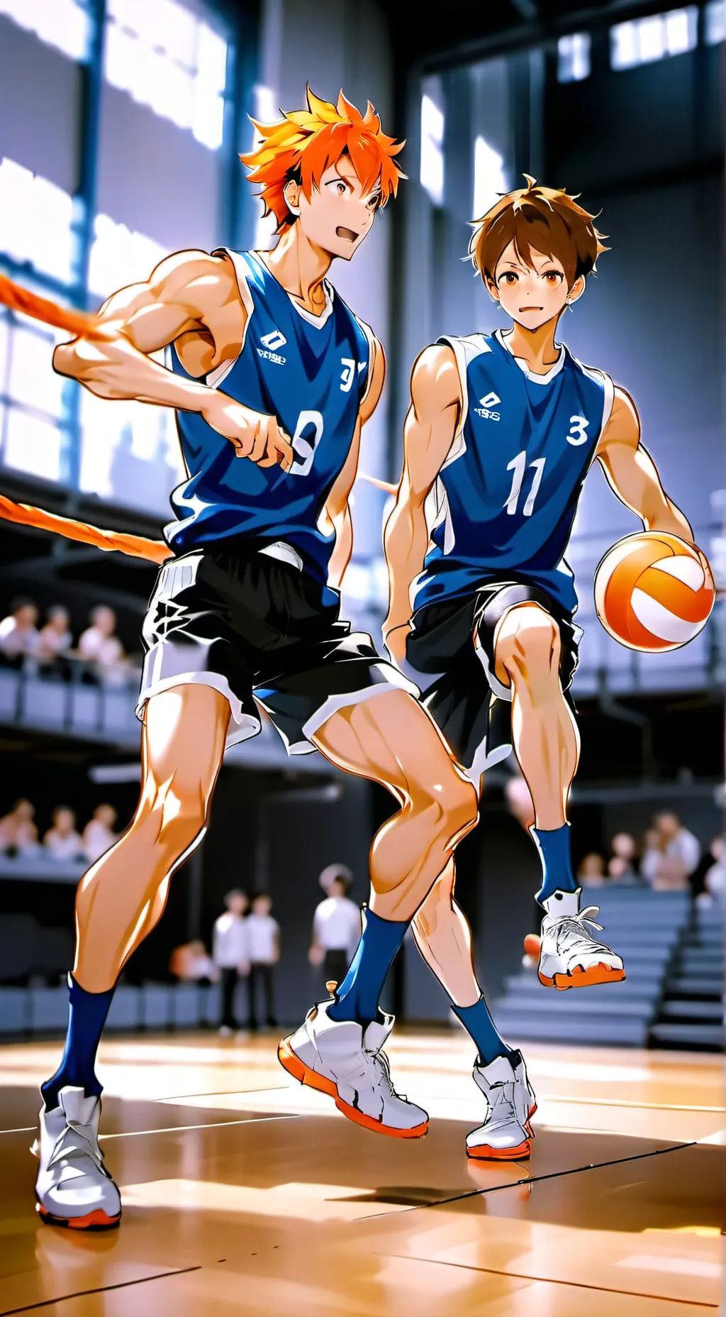 ai character: Haikyu new recuit background